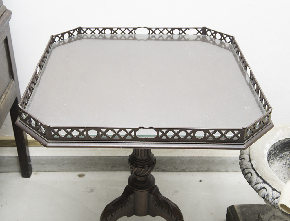 Vintage Paine Furniture Chippendale Tea Table