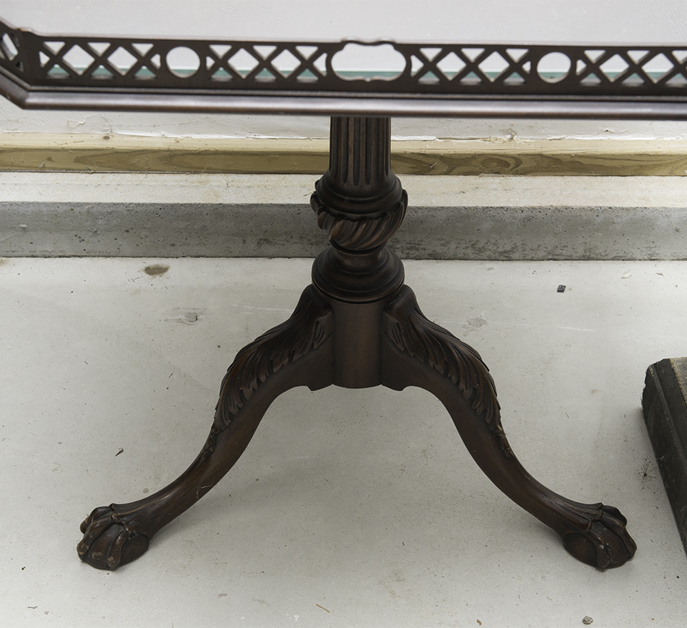 Vintage Paine Furniture Chippendale Tea Table