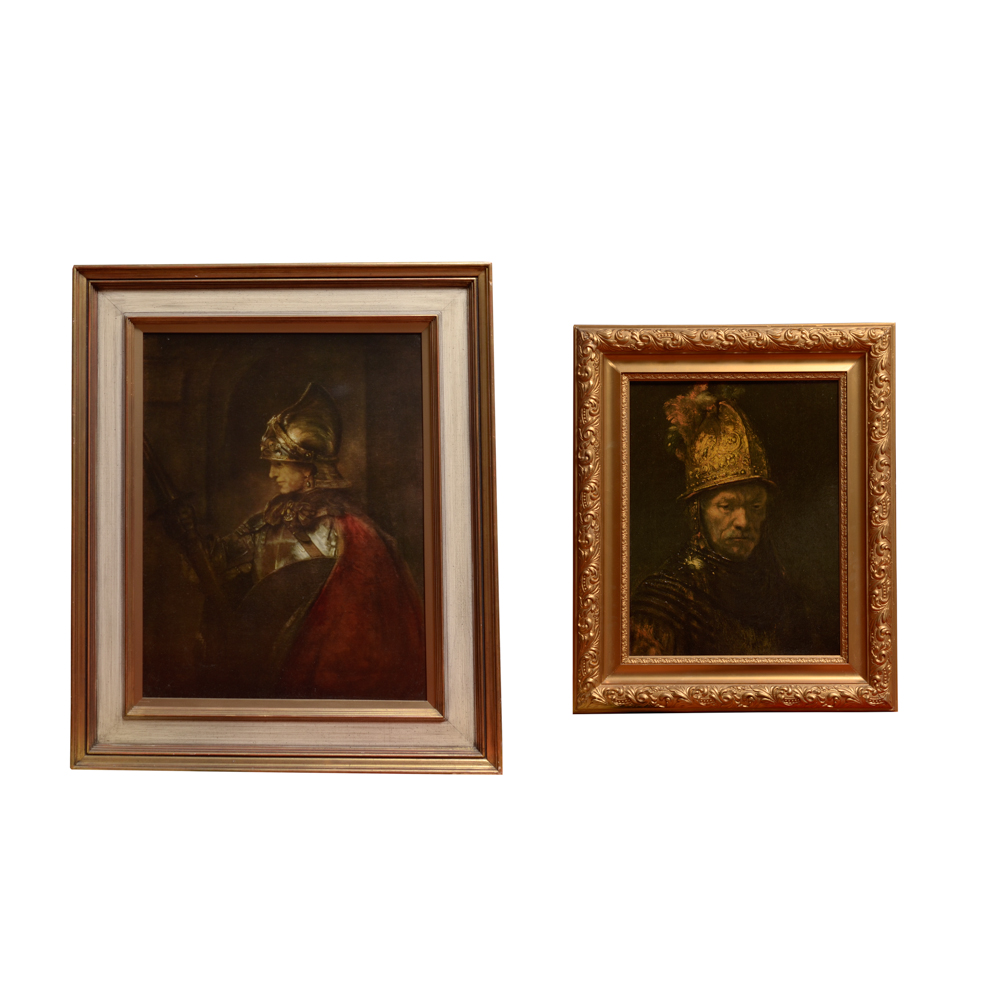 Vintage 'Reofect' Replica Rembrandt Paintings