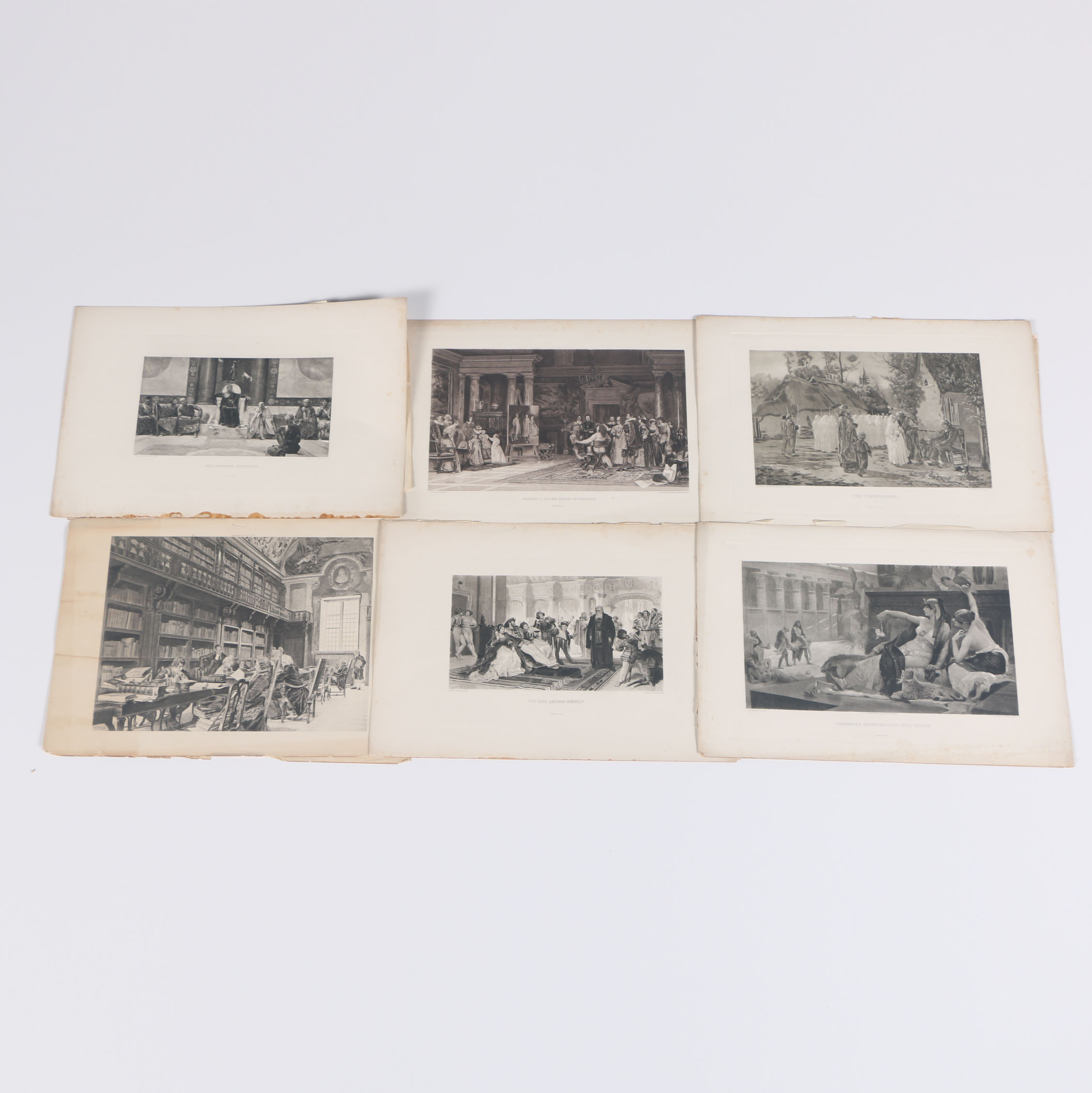 Collection of Antique Gebbie and Co. Photogravures