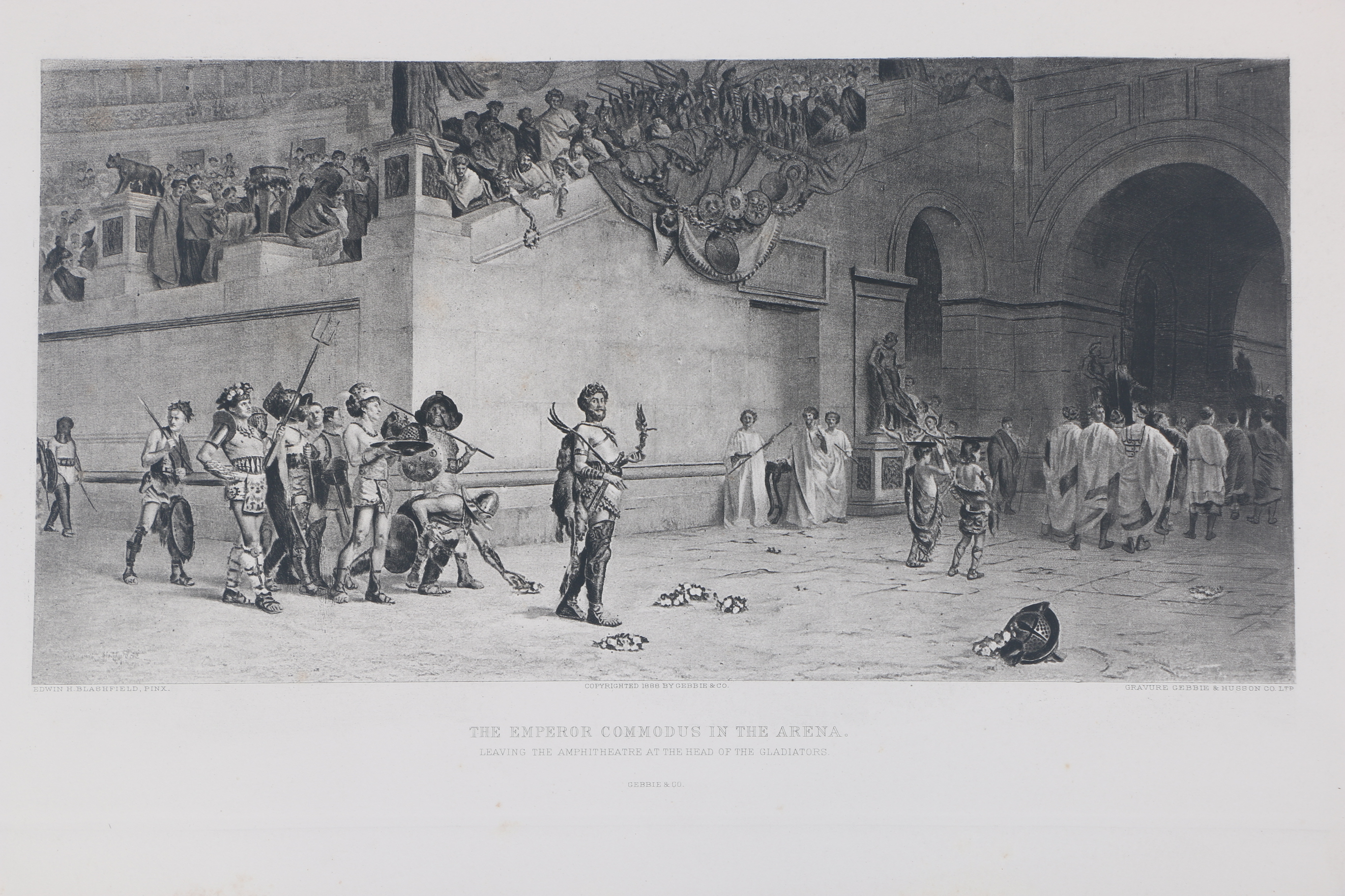 Collection of Antique Gebbie and Co. Photogravures