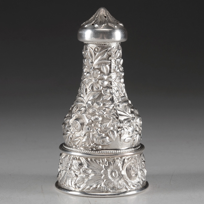 S. Kirk & Son Sterling Silver Repoussé Master Salt and Pepper Set