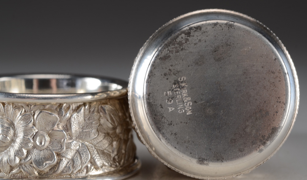 S. Kirk & Son Sterling Silver Repoussé Master Salt and Pepper Set