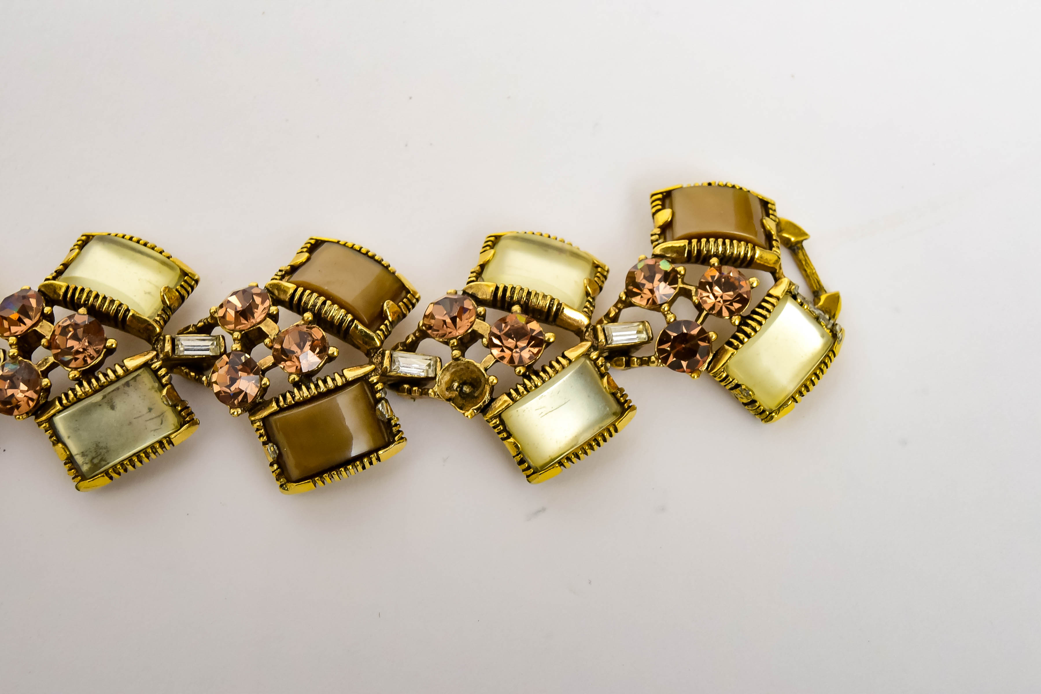 Vintage Selro Costume Bracelet and Earring Ensemble