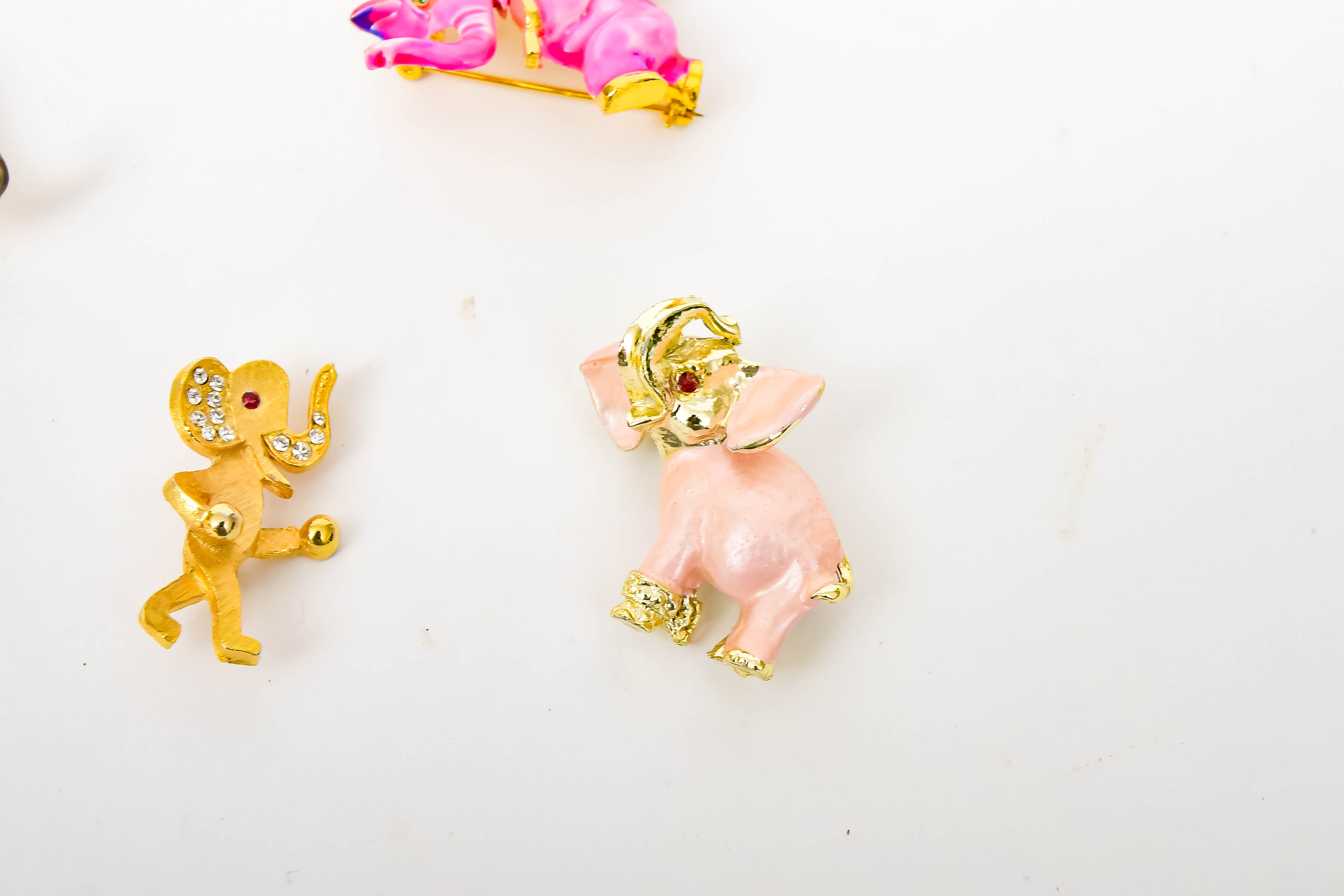 Collection of Elephant Brooches