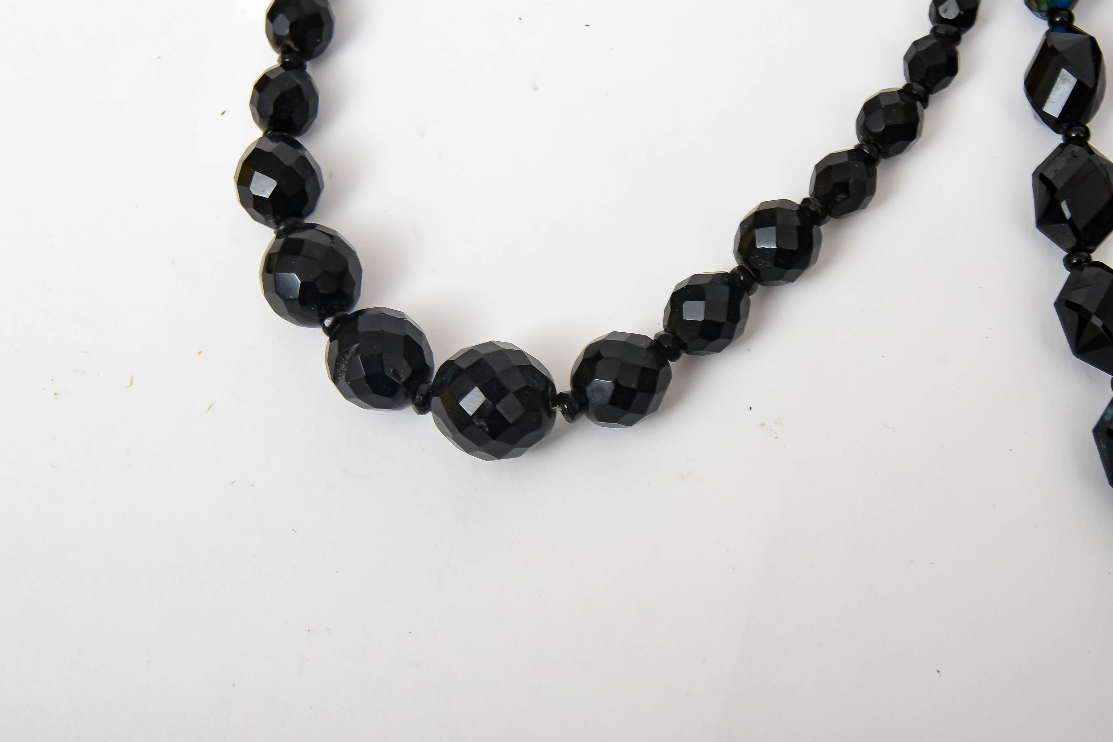 Jet and Black-Beaded Costume Jewelry Collection