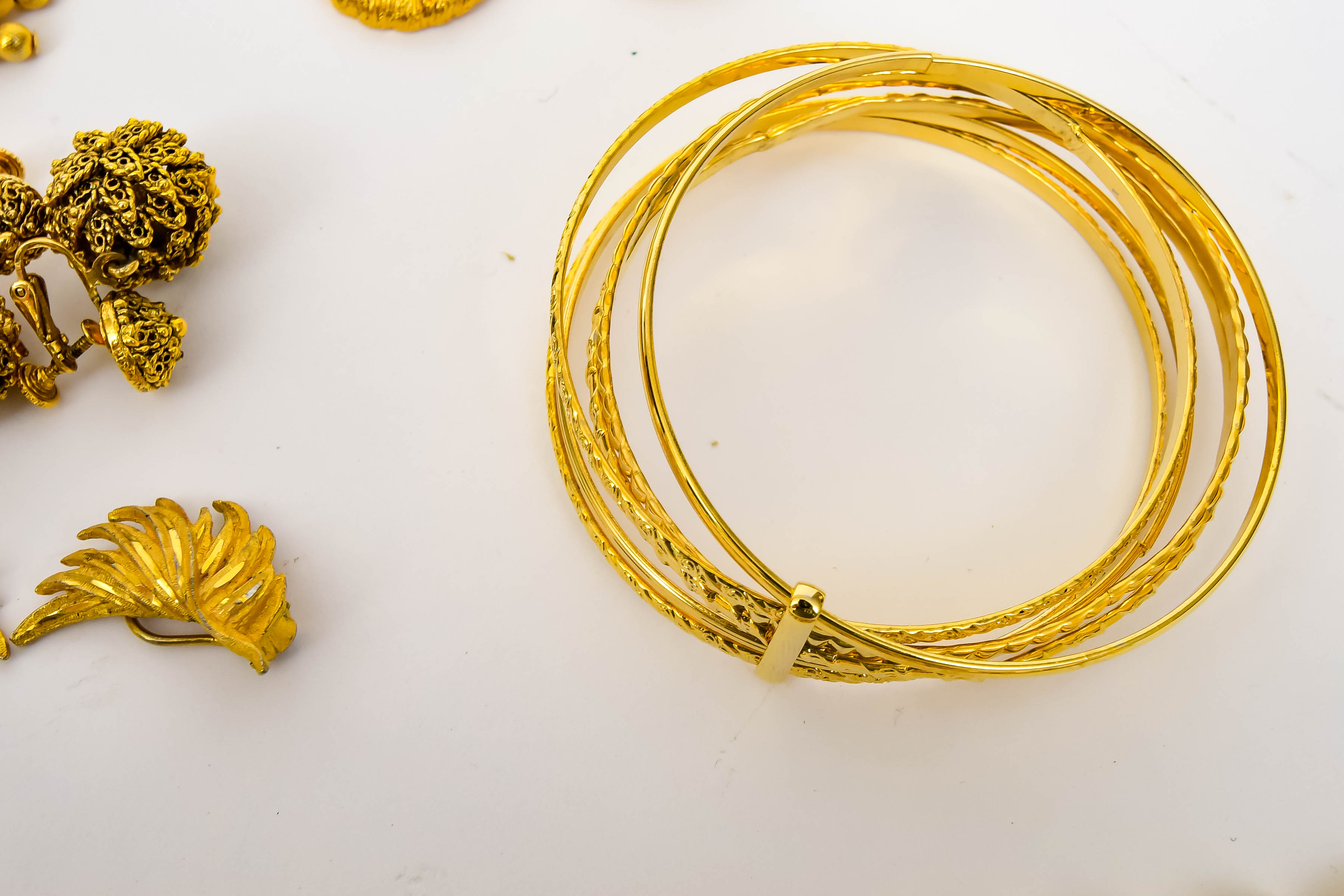 Group of Gold-Toned Vintage Jewelry