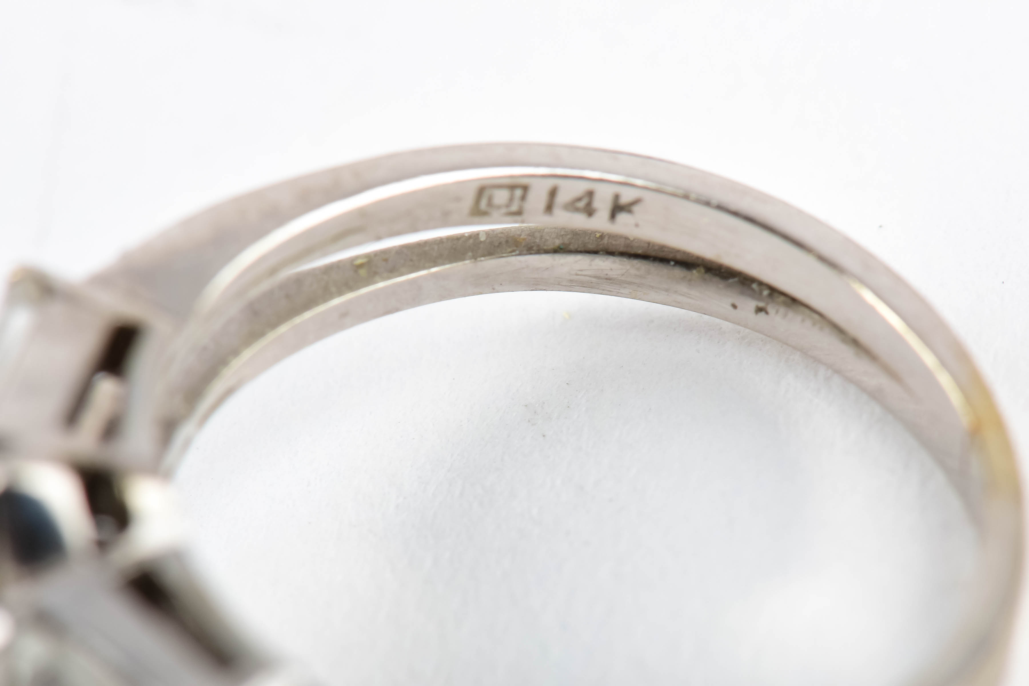 White Gold and CZ Ring