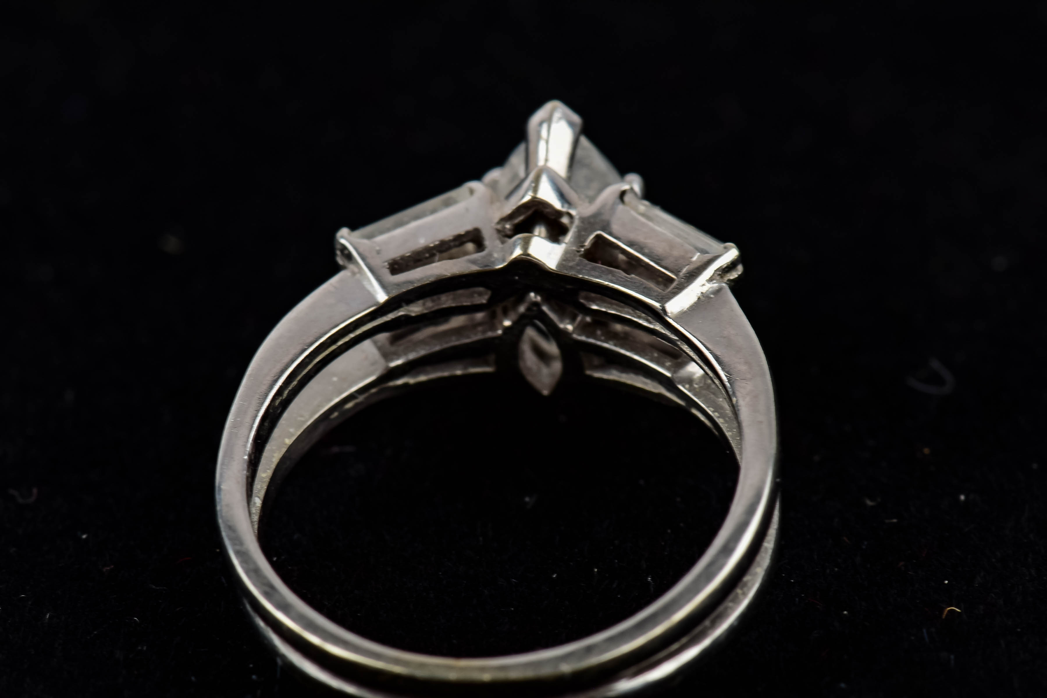 White Gold and CZ Ring