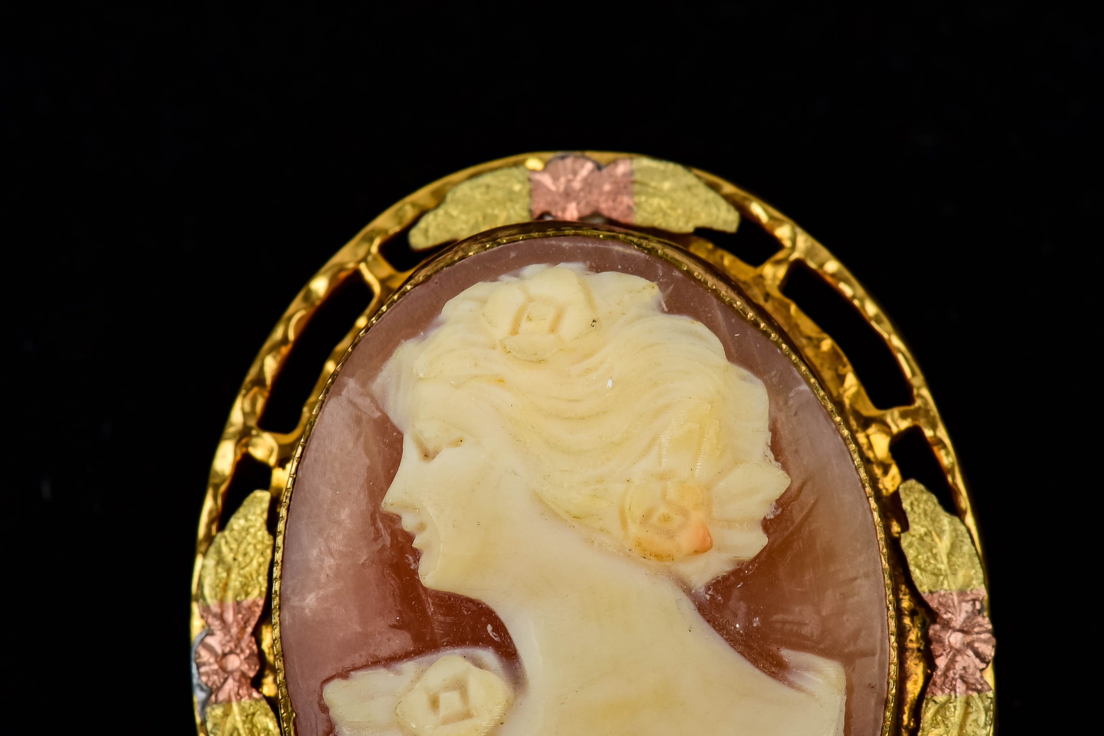Costume Cameo Brooch