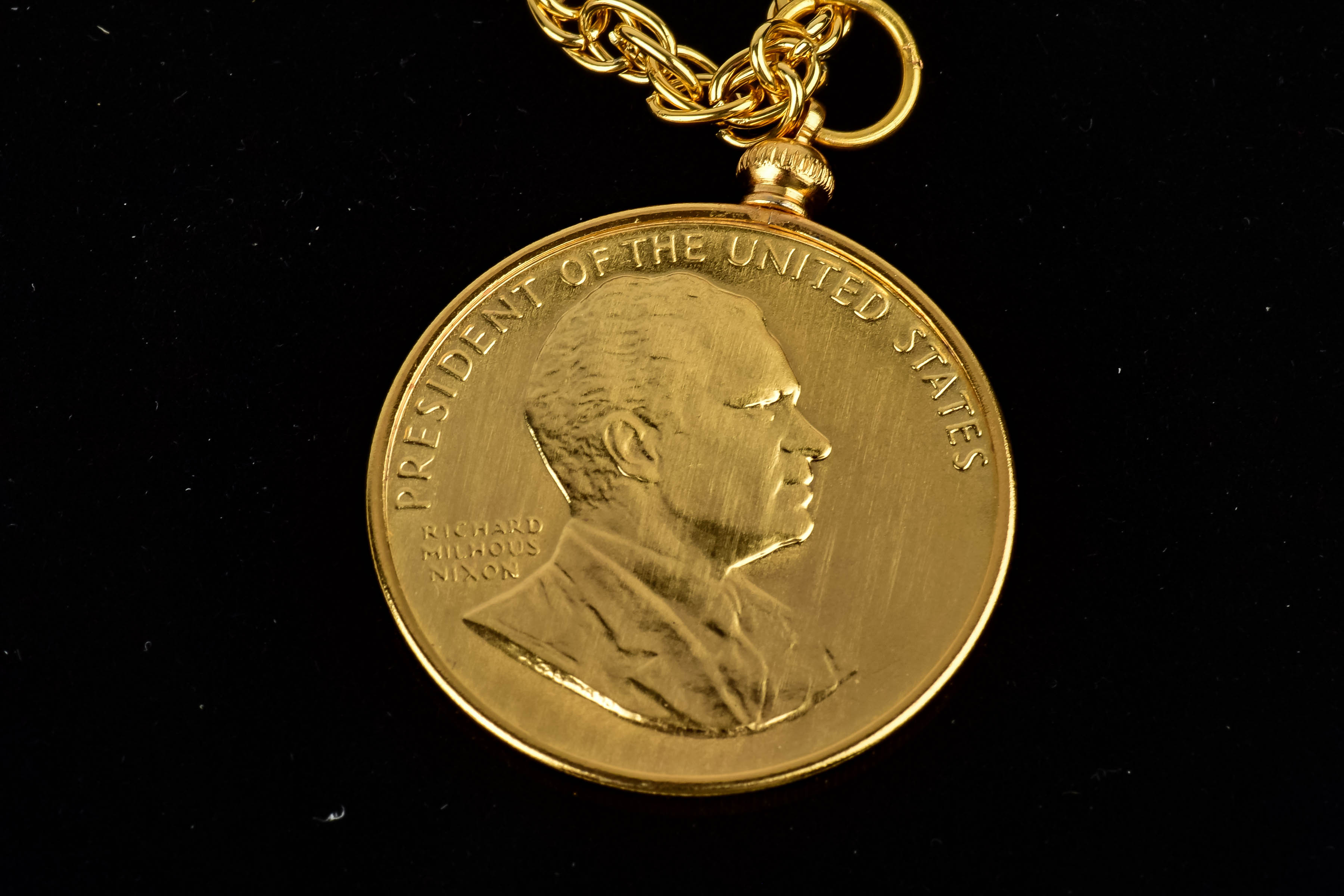 Gold-Tone Nixon Medallion