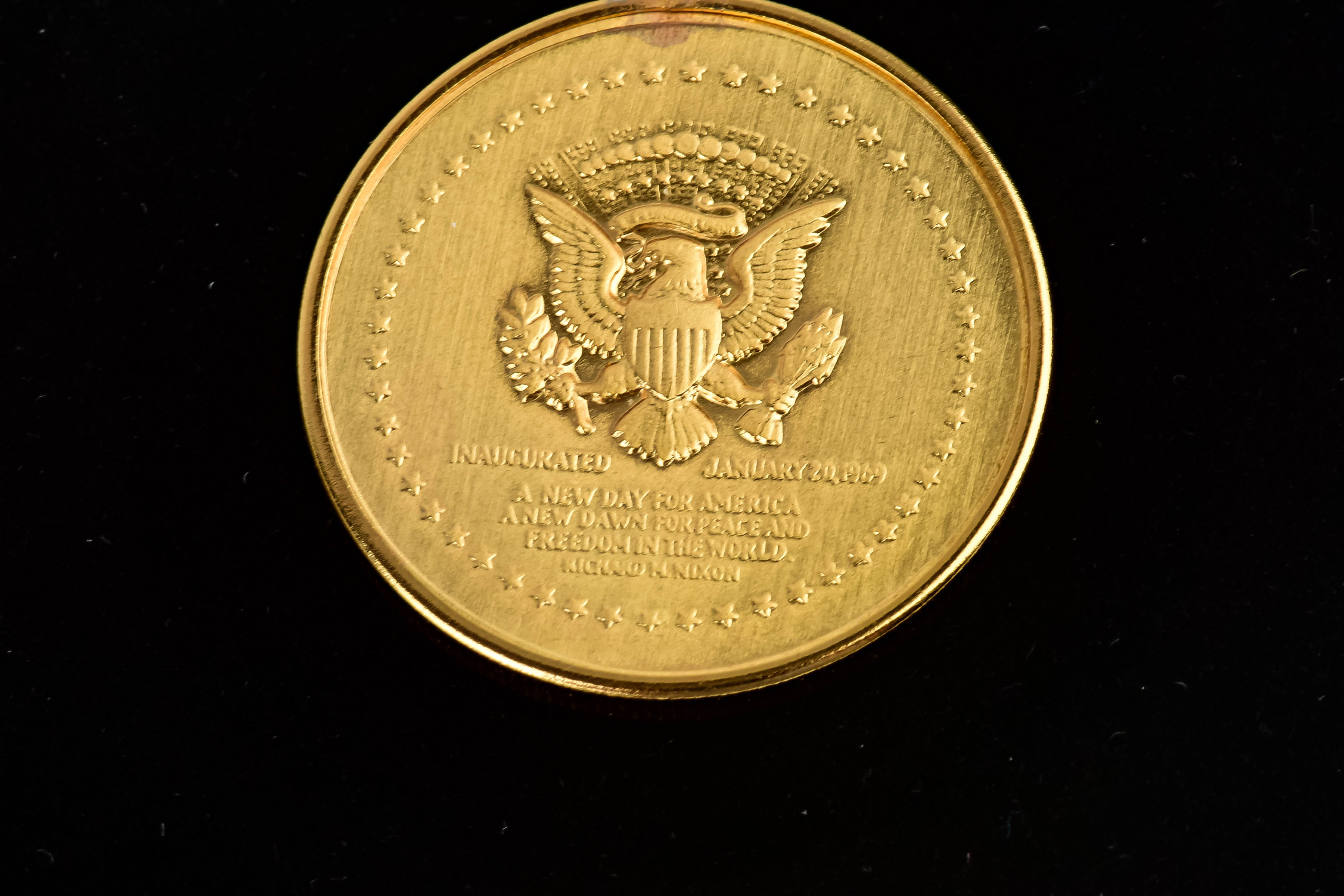 Gold-Tone Nixon Medallion