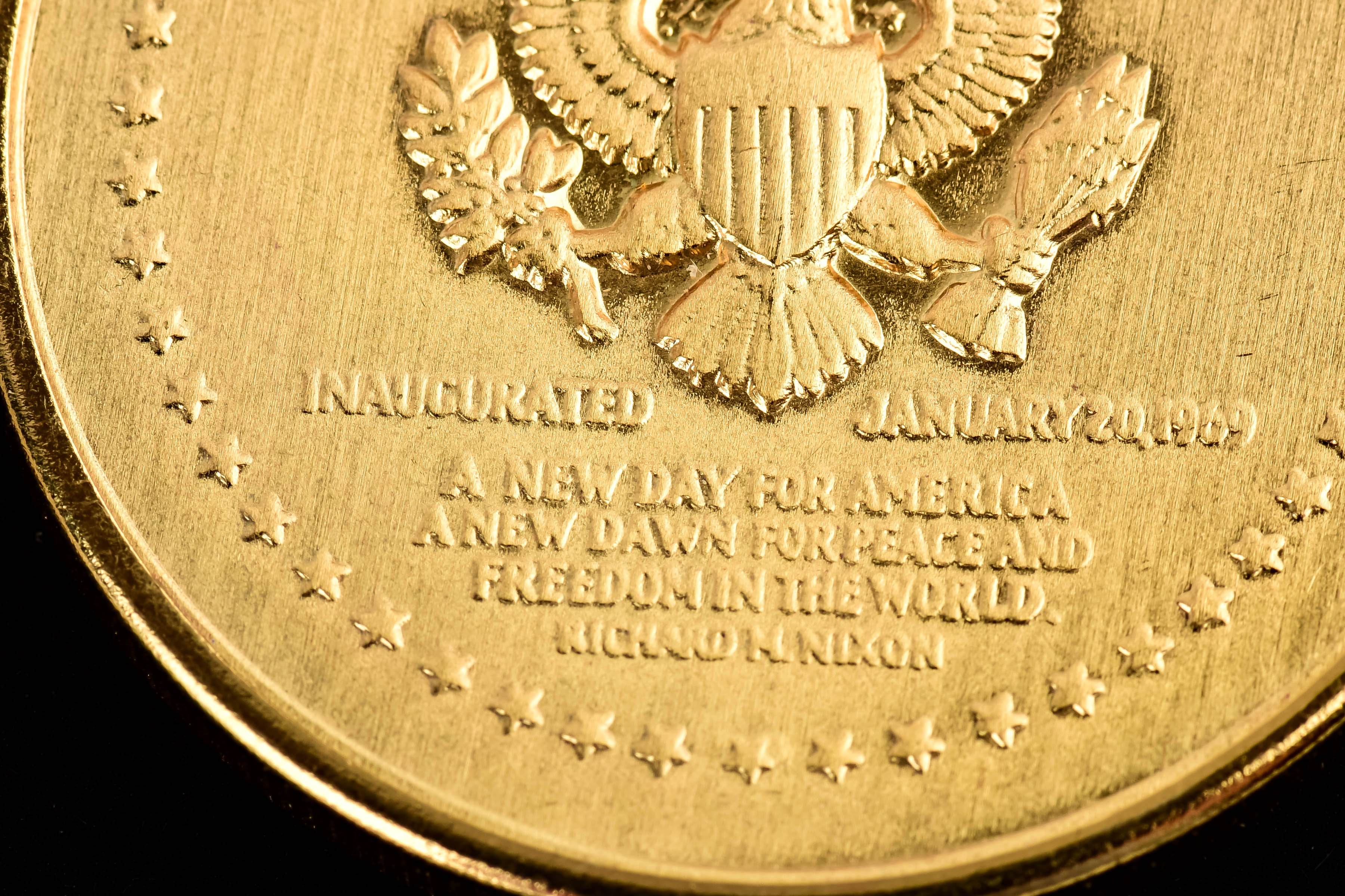 Gold-Tone Nixon Medallion