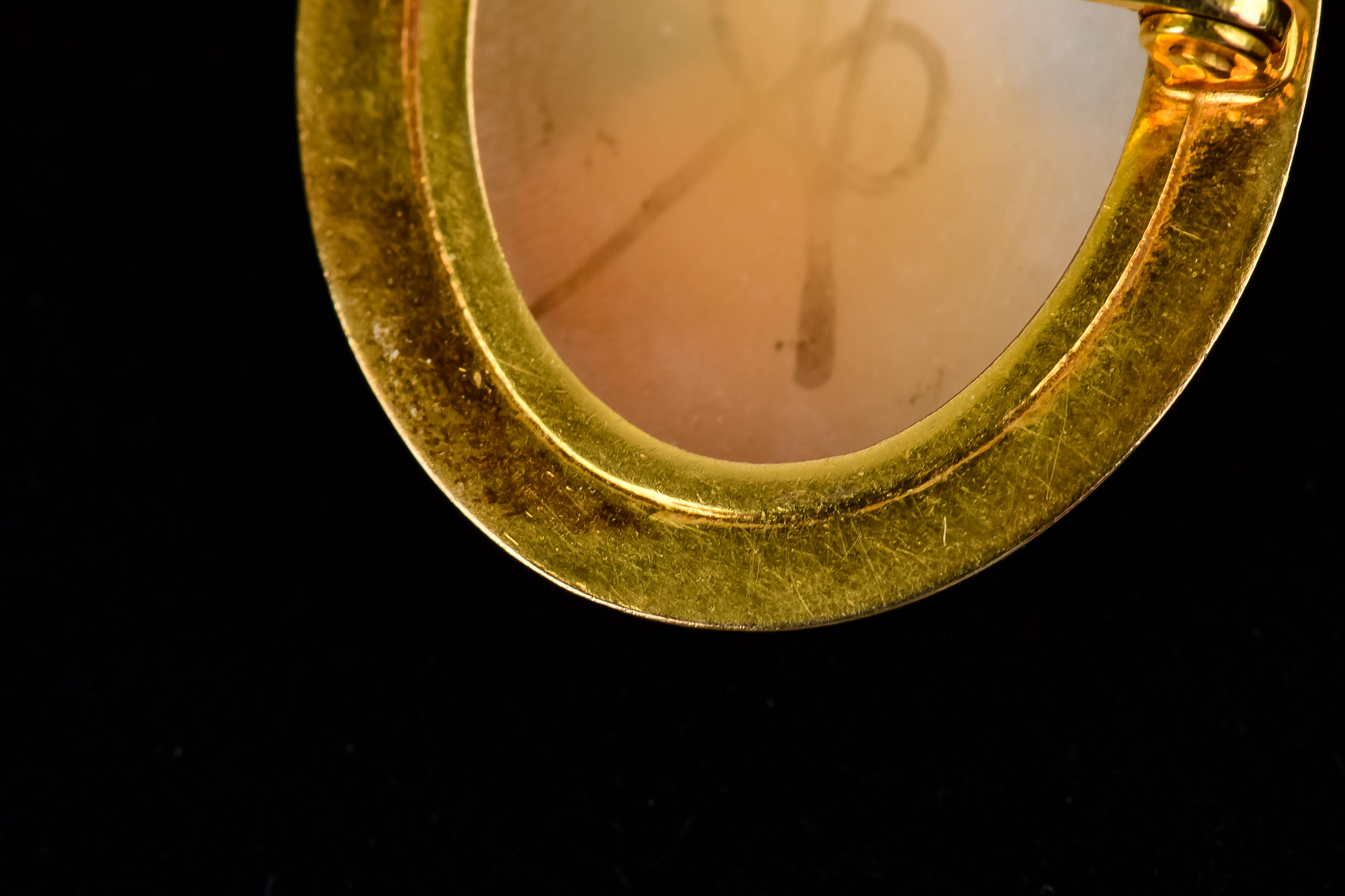 Yellow Gold Cameo Pendant-Brooch