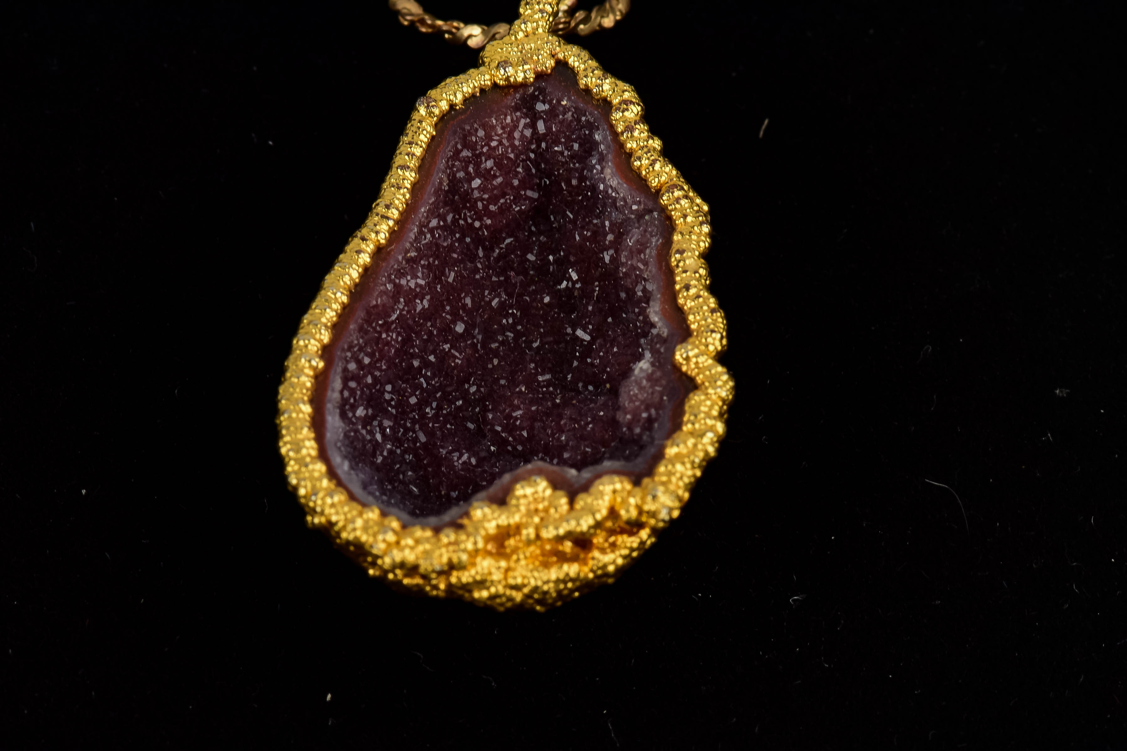 Geode Necklace and Pendant Trio