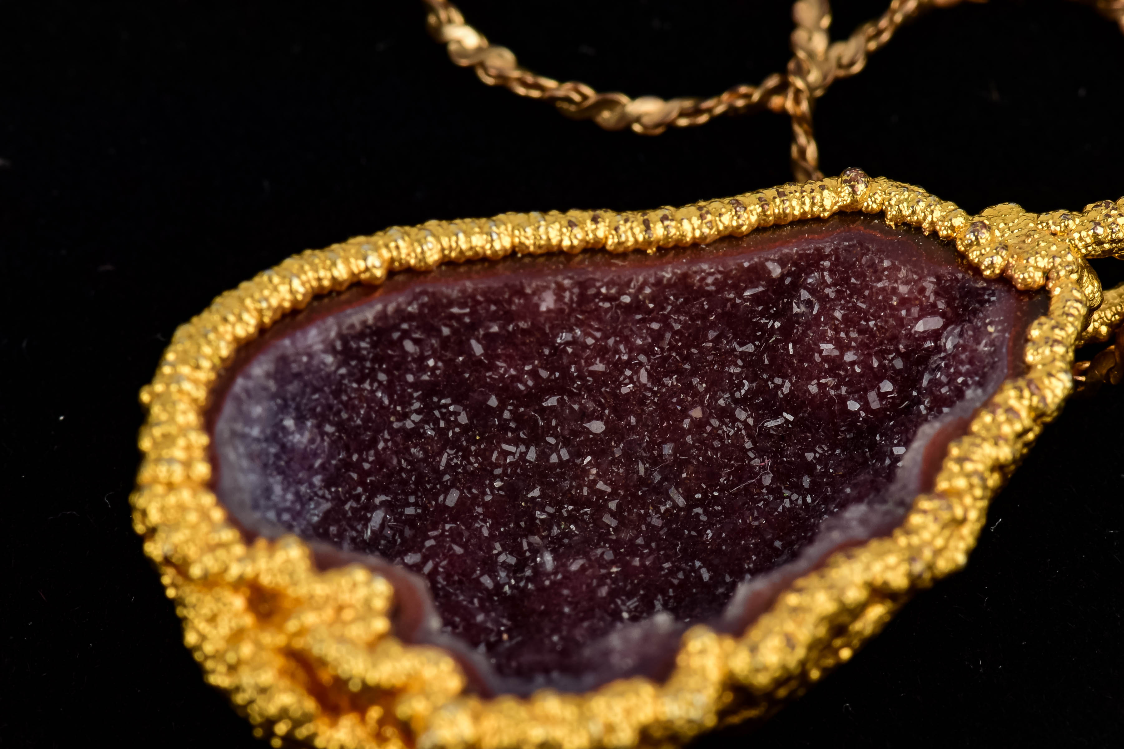 Geode Necklace and Pendant Trio