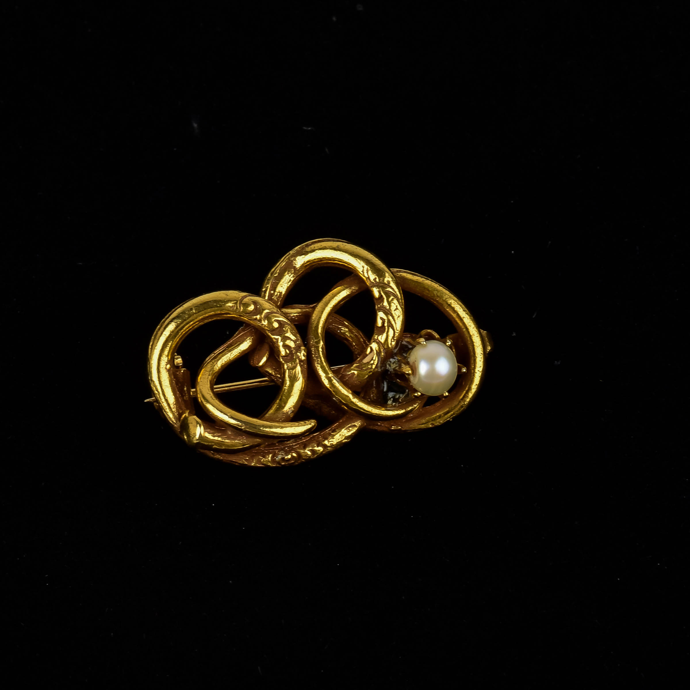 Gold-Tone Costume Brooch