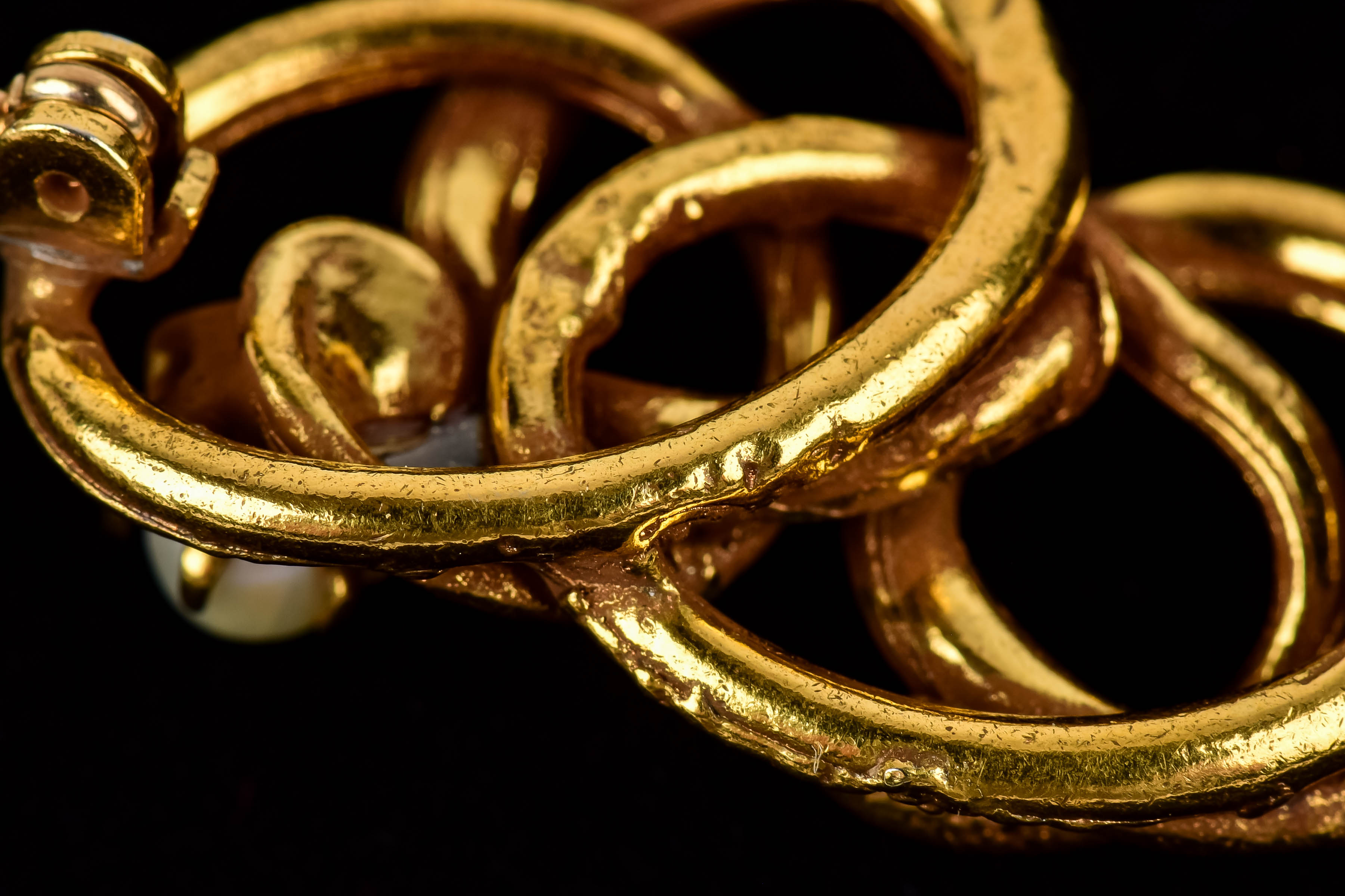 Gold-Tone Costume Brooch