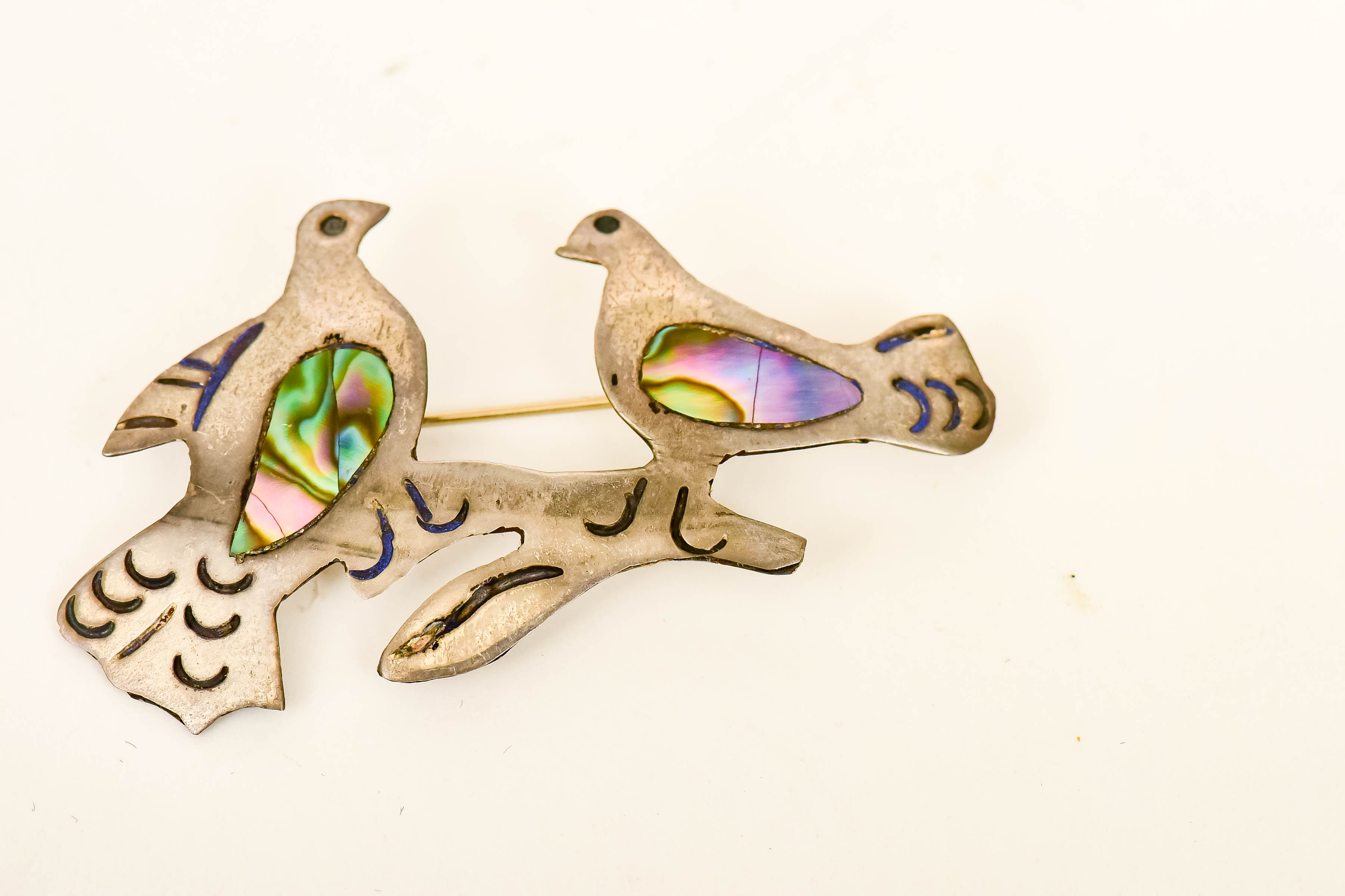 Sterling Brooch Trio