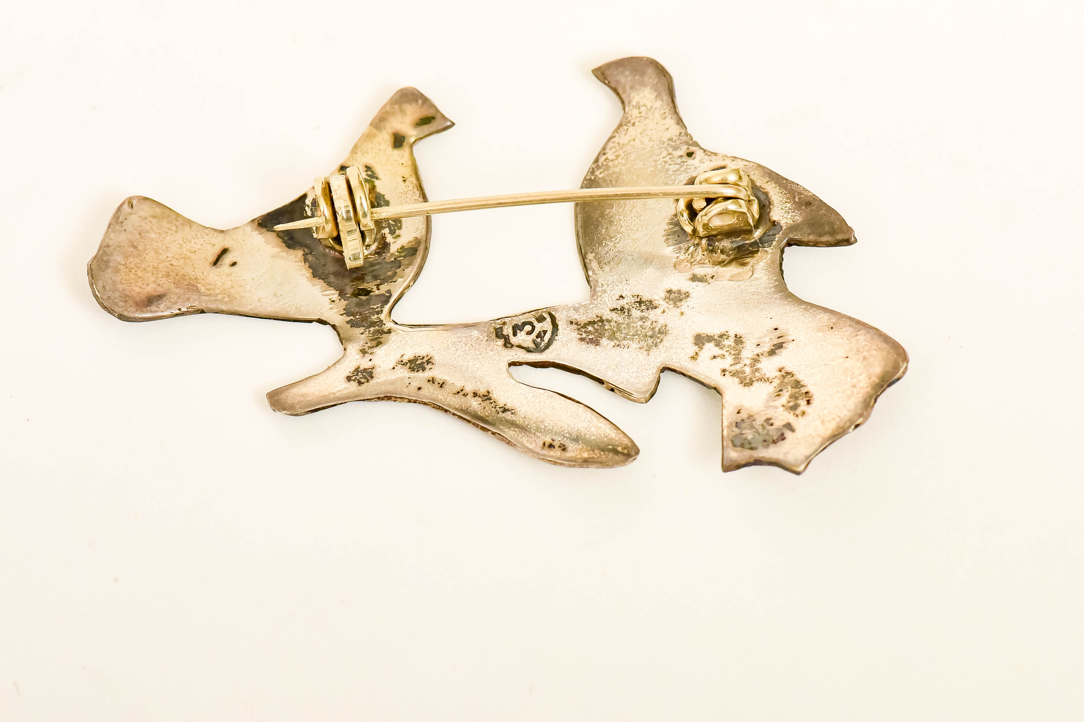 Sterling Brooch Trio