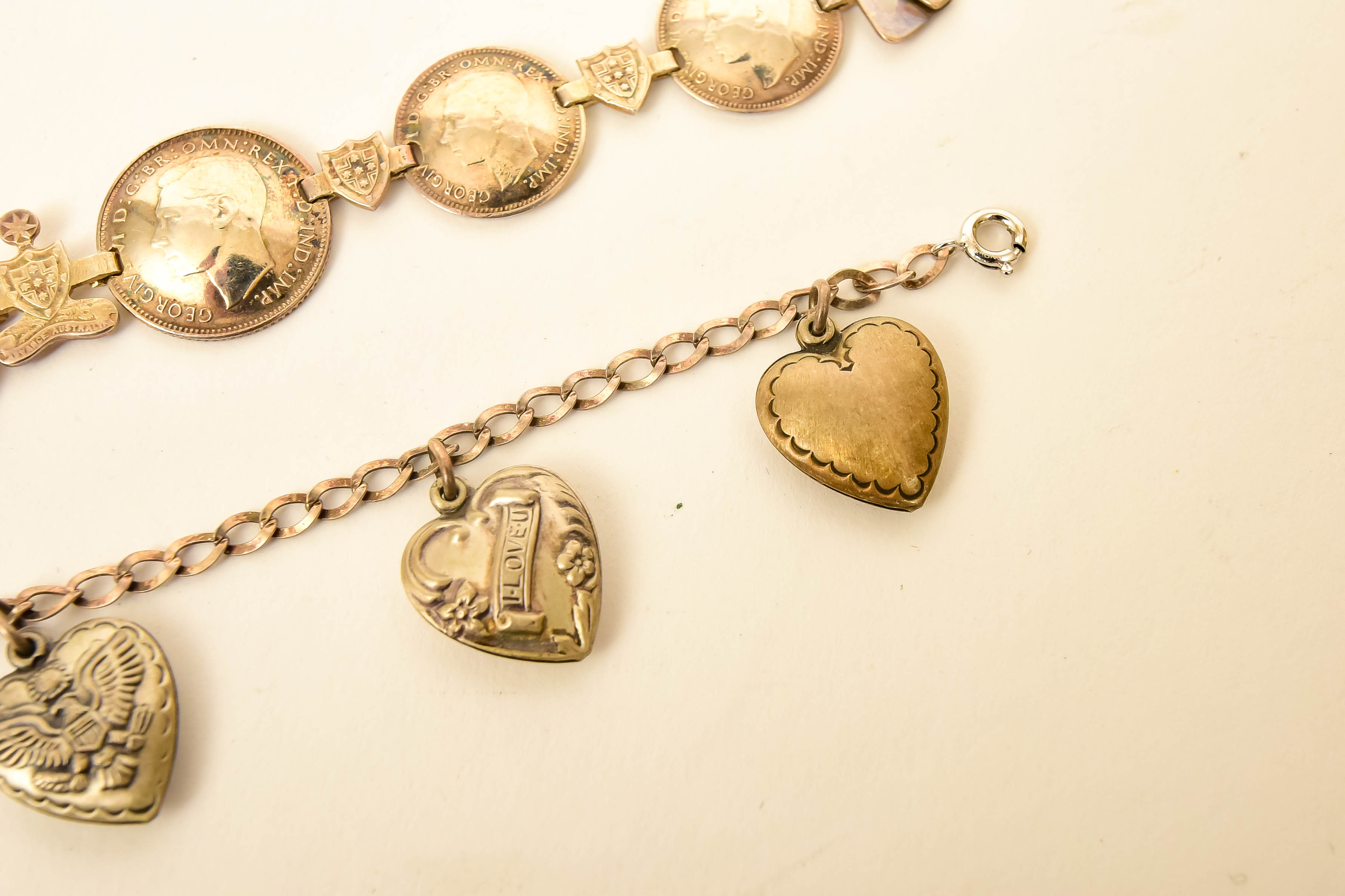 Pair of Silver-Tone Costume Bracelets