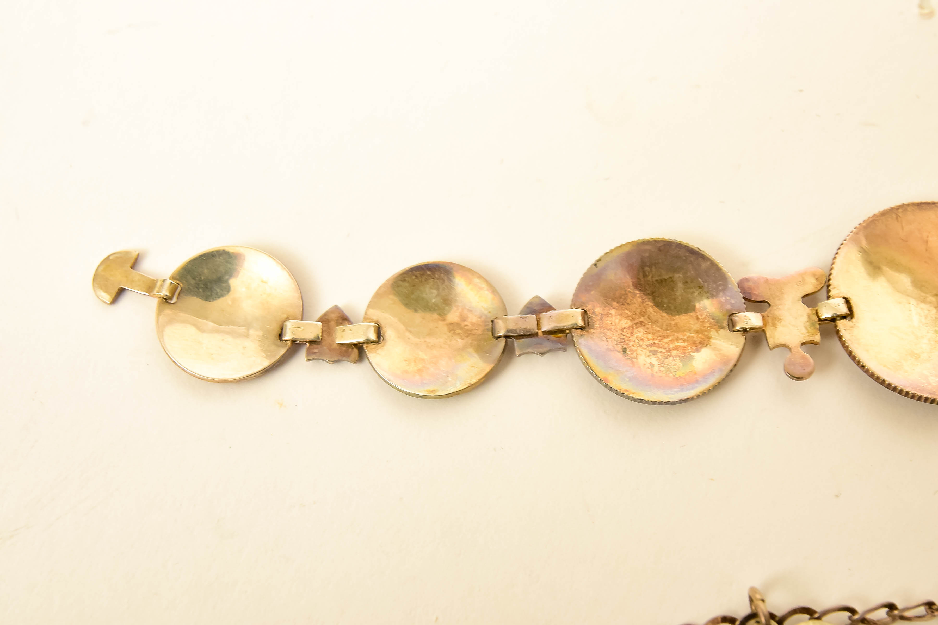 Pair of Silver-Tone Costume Bracelets