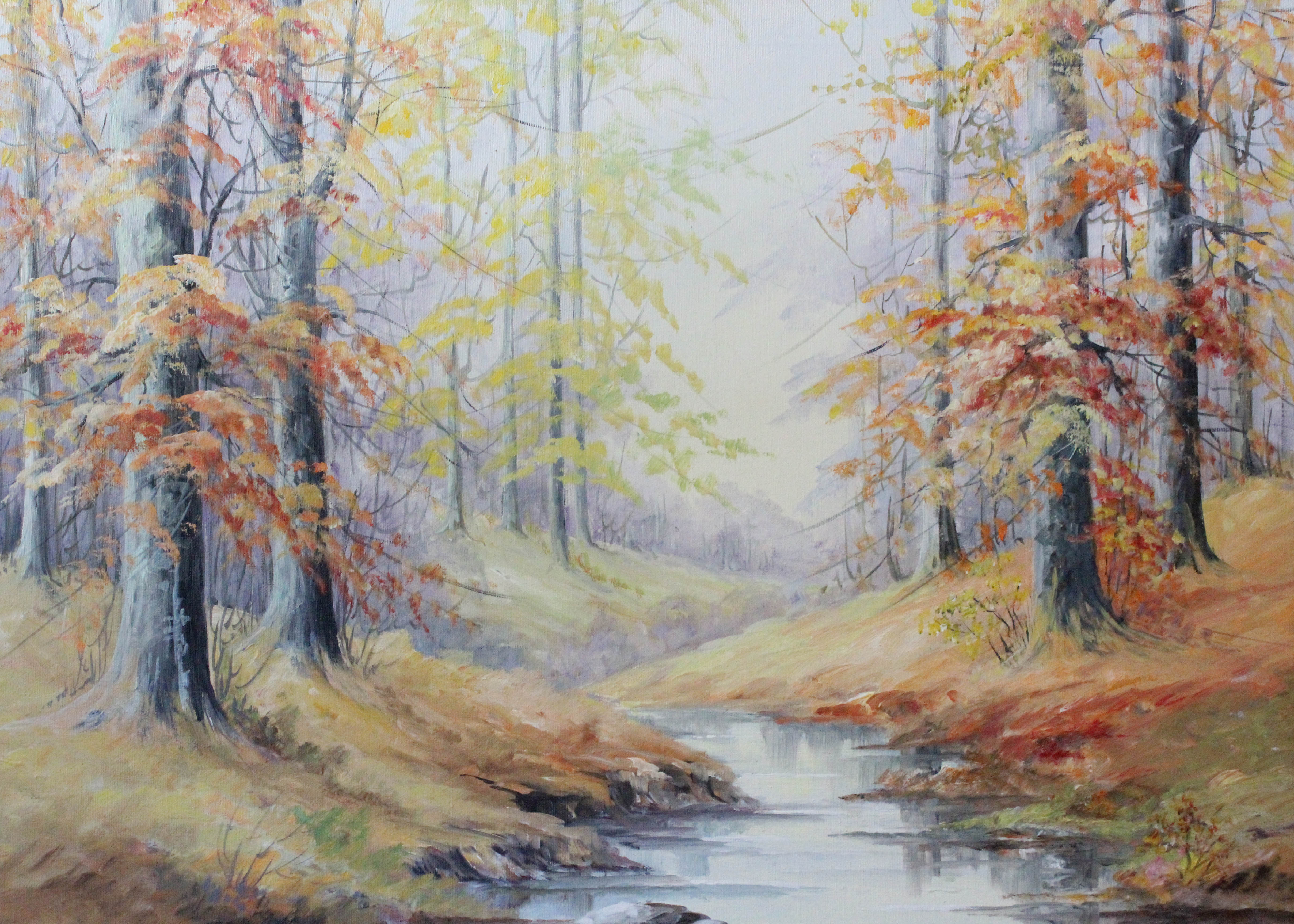 Signed, Original Oil on Canvas by Indiana Artist Effie Curlee