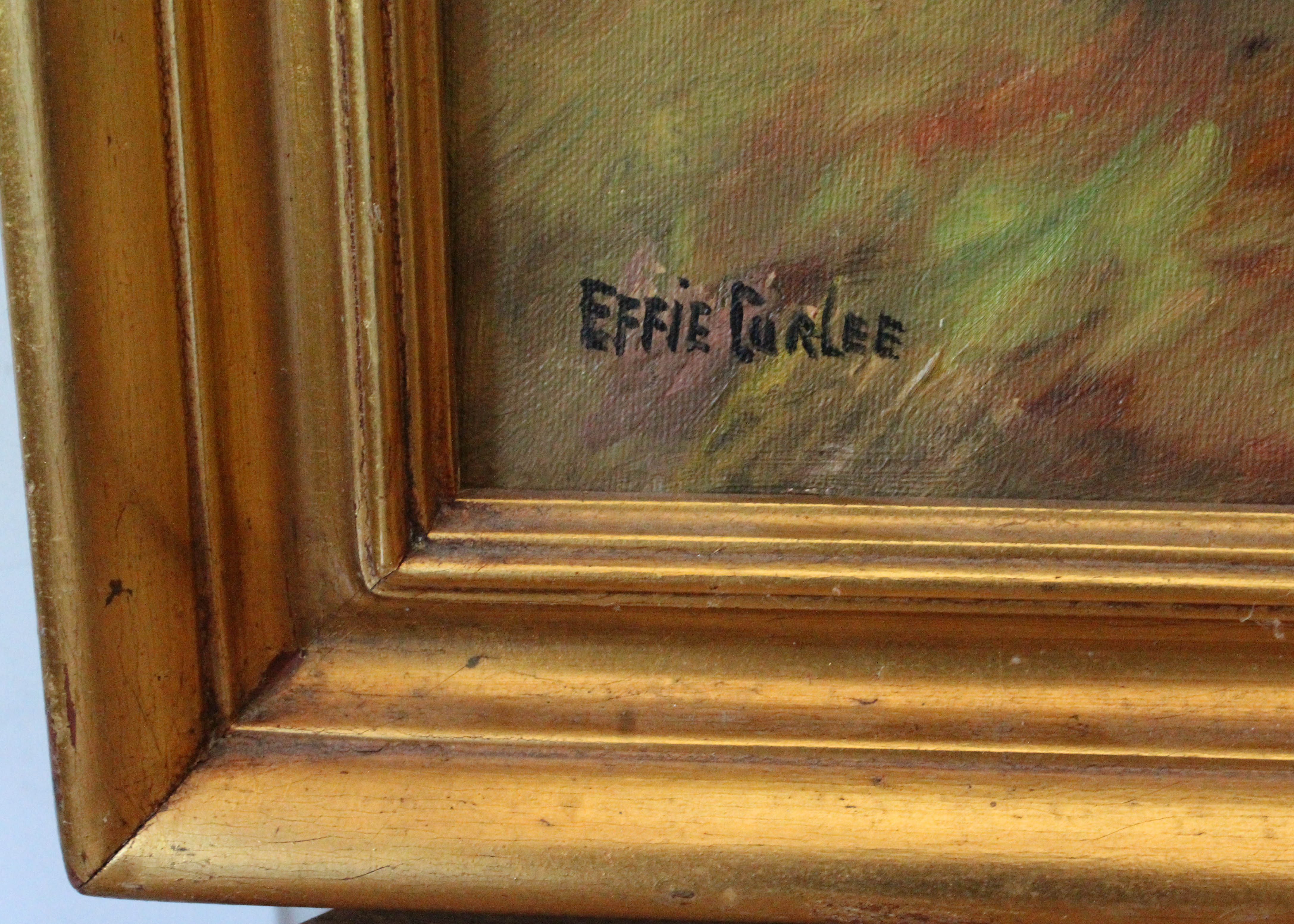 Signed, Original Oil on Canvas by Indiana Artist Effie Curlee