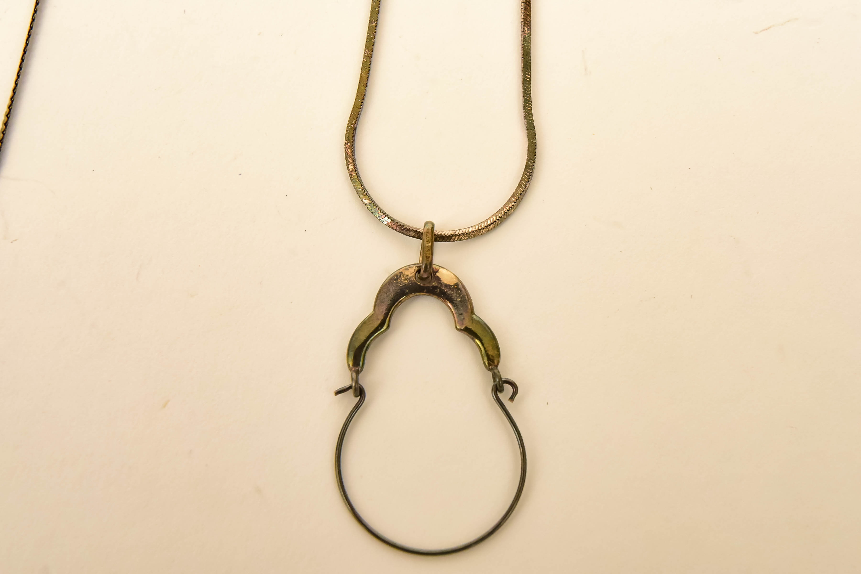 Pair of Silver Charm Necklaces