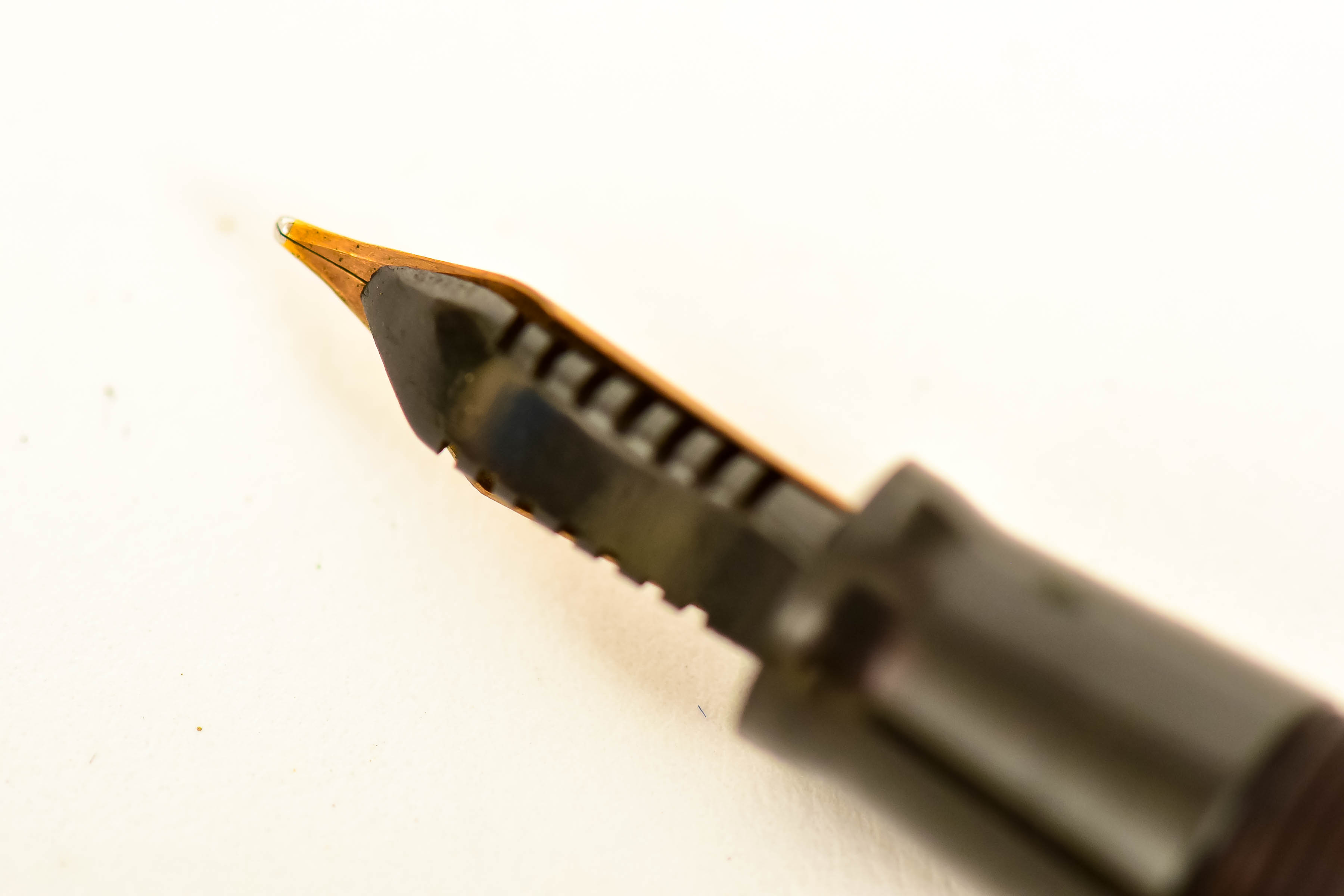 Vintage Pocket-Size Fountain Pen with Gold Nib