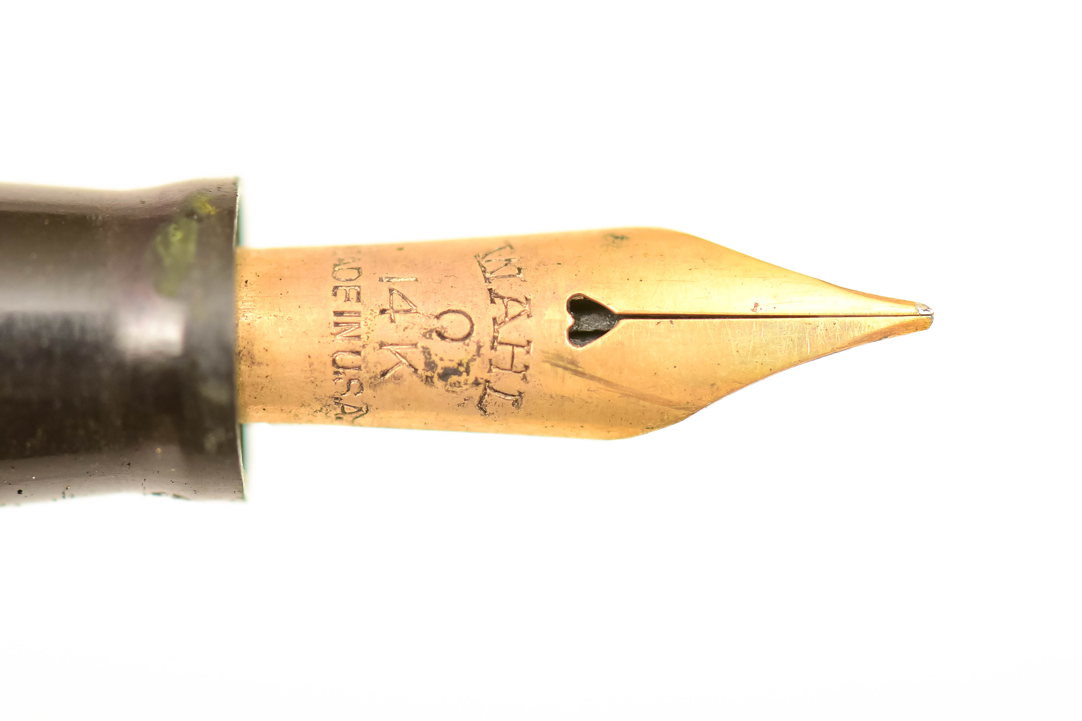 Vintage Pocket-Size Fountain Pen with Gold Nib