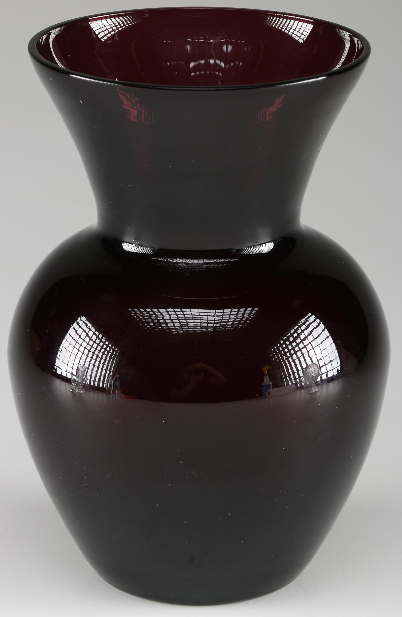 Assortment of Vintage Glass Vases and a Candleholder