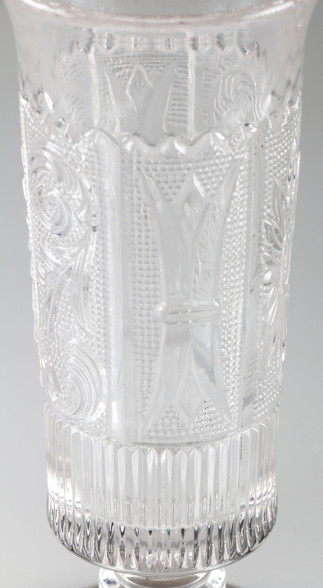 Assortment of Vintage Glass Vases and a Candleholder