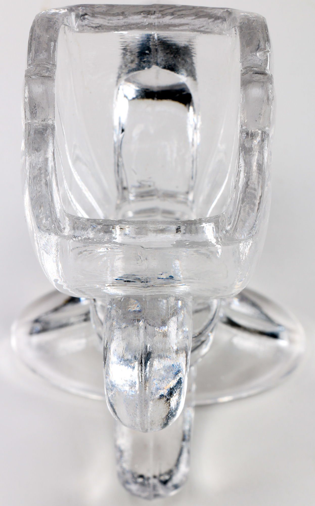 Assortment of Vintage Glass Vases and a Candleholder