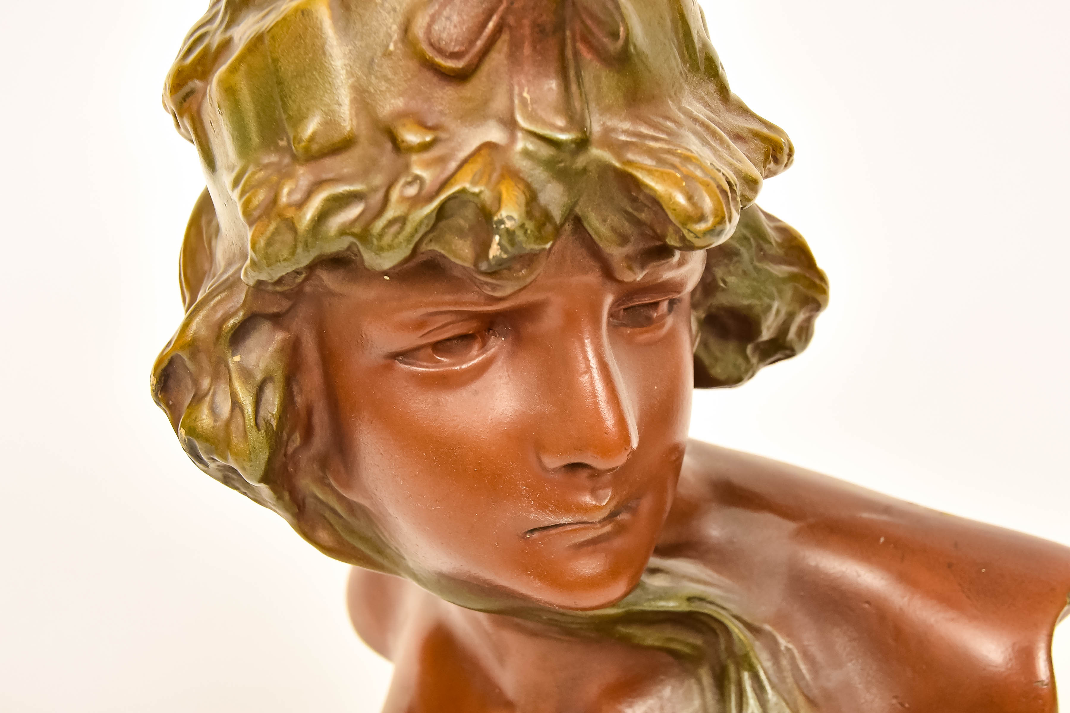 Pablo Rigual Chalkware Bust "Cleopatre"