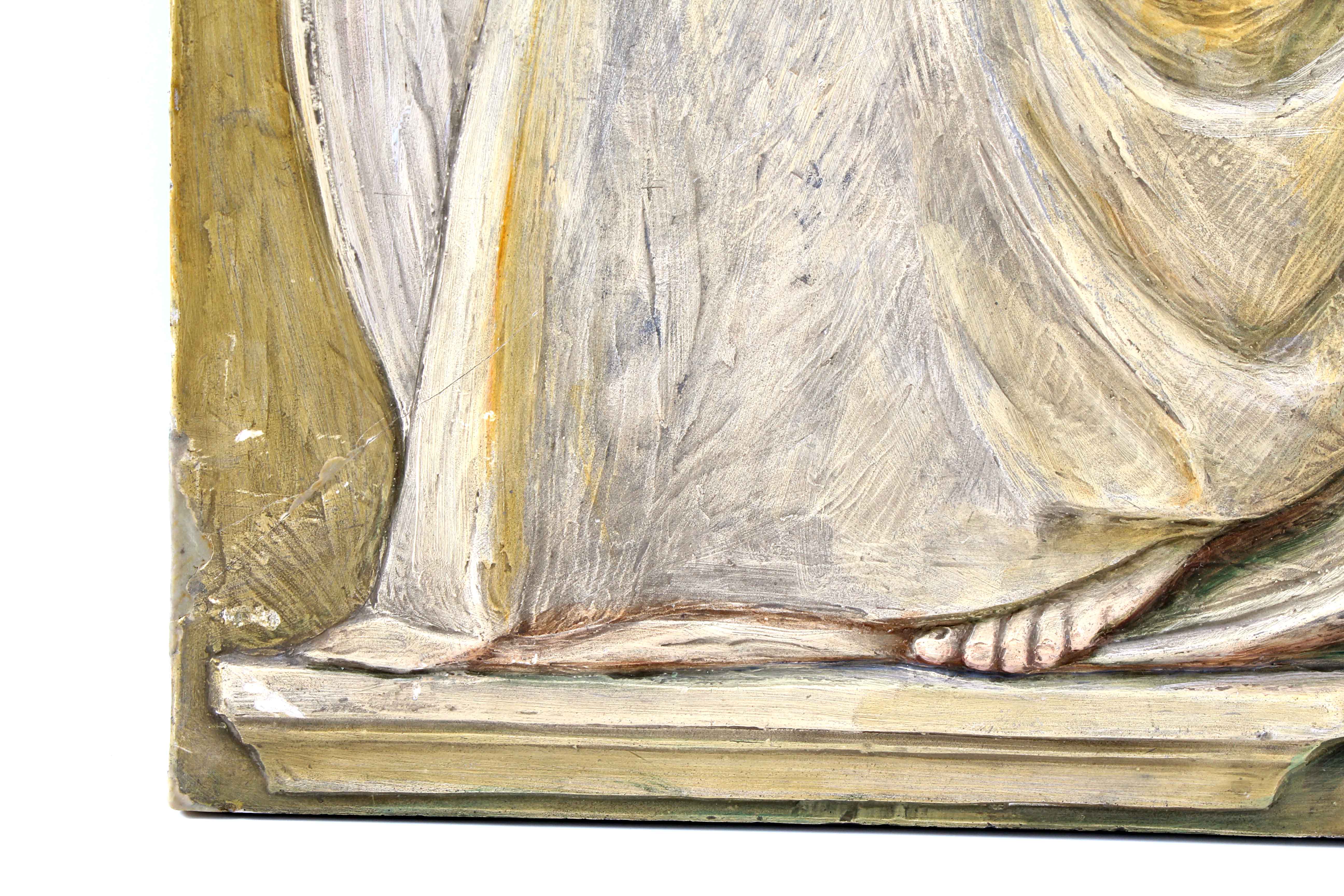 John Rettig Original 1912 High Relief Sculpture