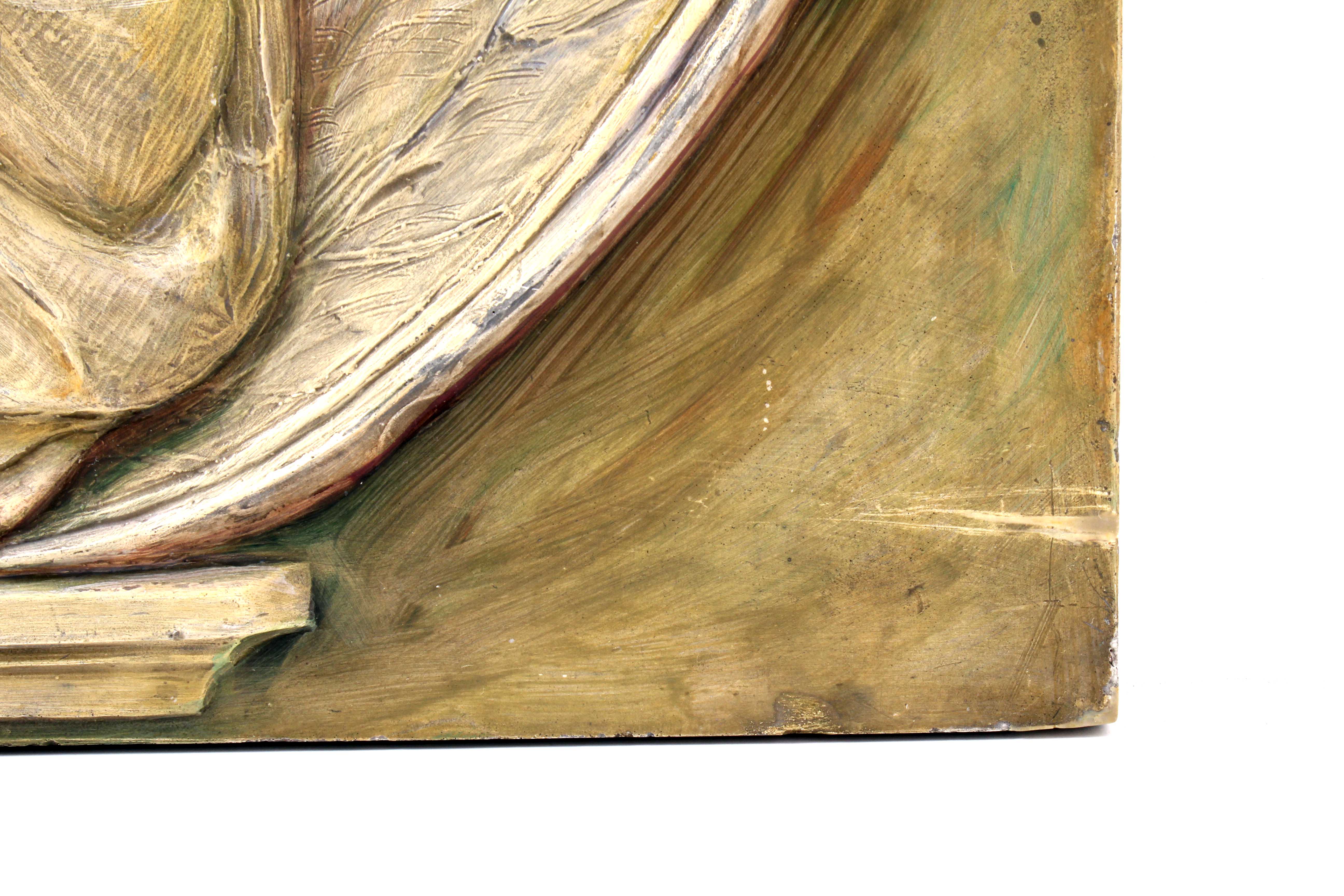 John Rettig Original 1912 High Relief Sculpture