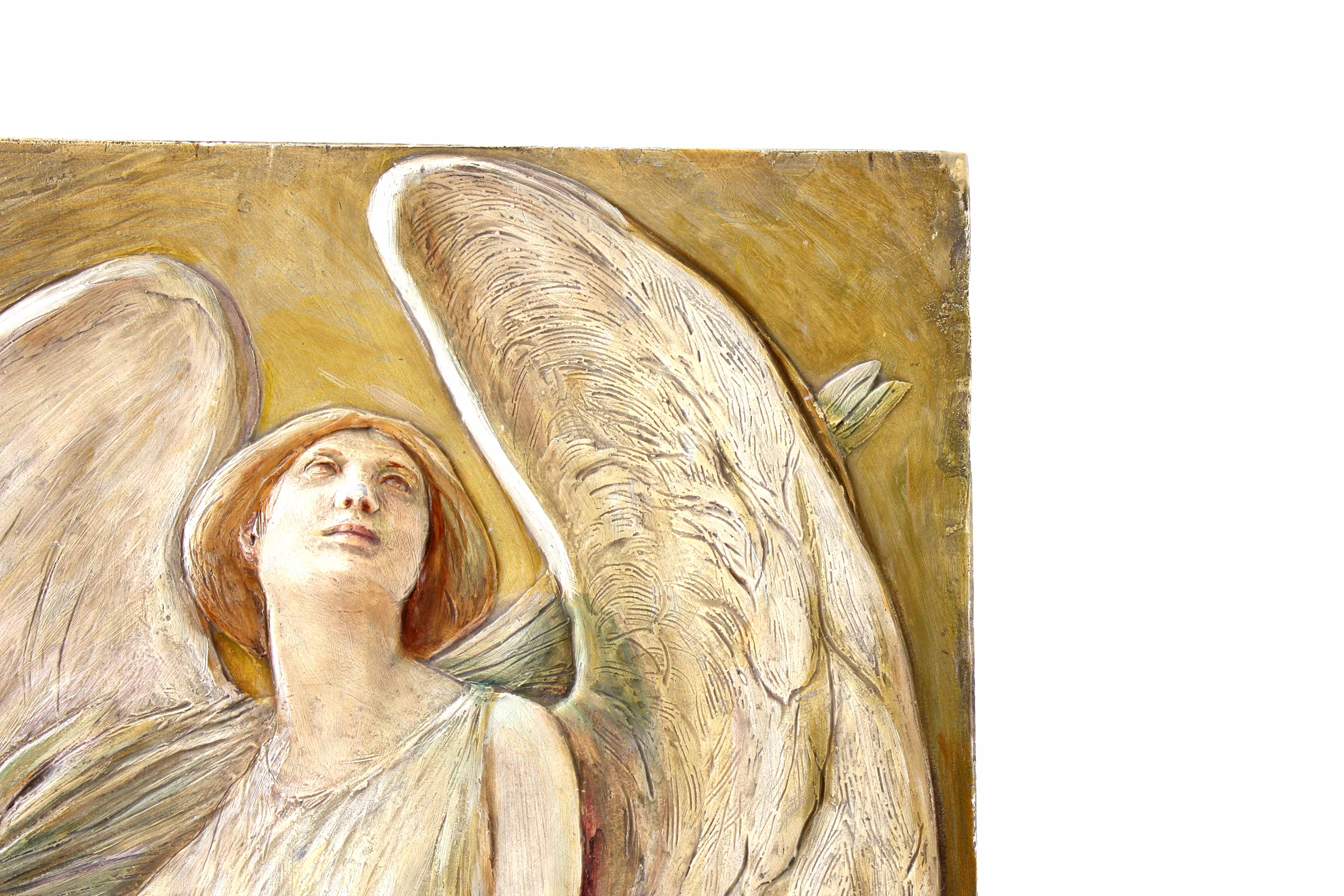 John Rettig Original 1912 High Relief Sculpture