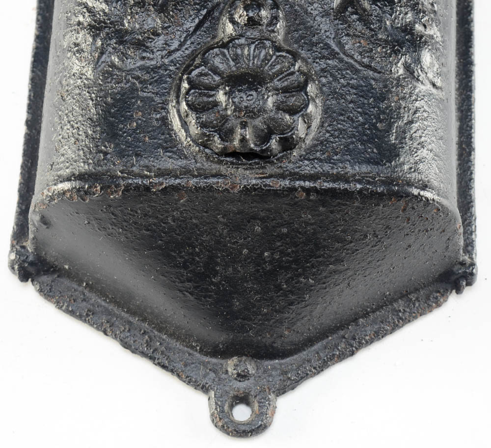 Antique Cast Iron Wall-Mounted Mailbox