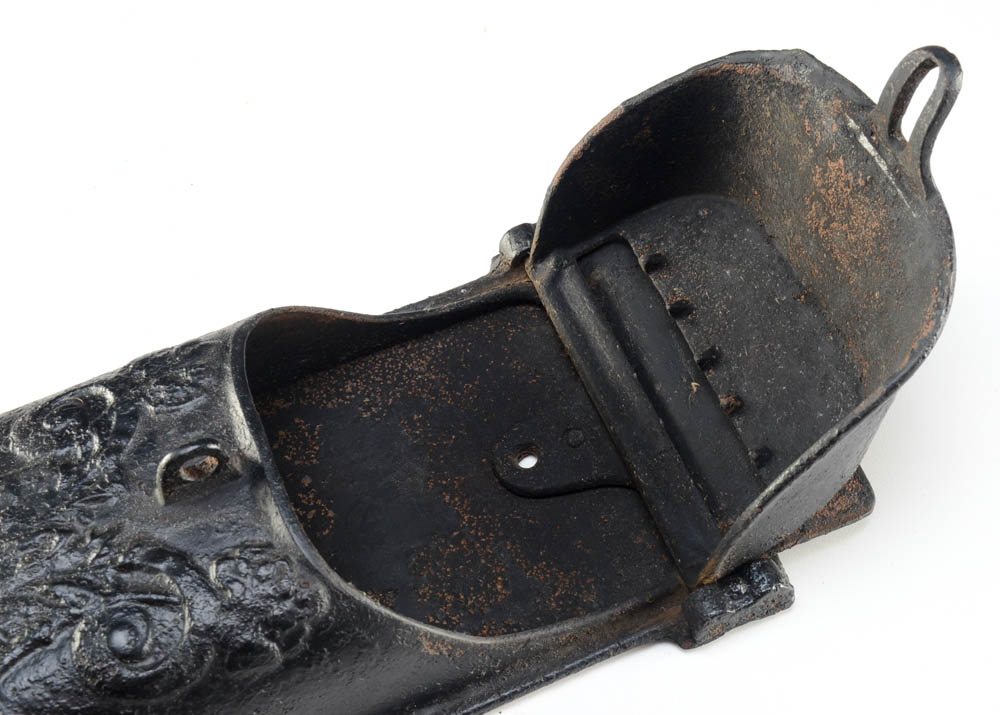 Antique Cast Iron Wall-Mounted Mailbox