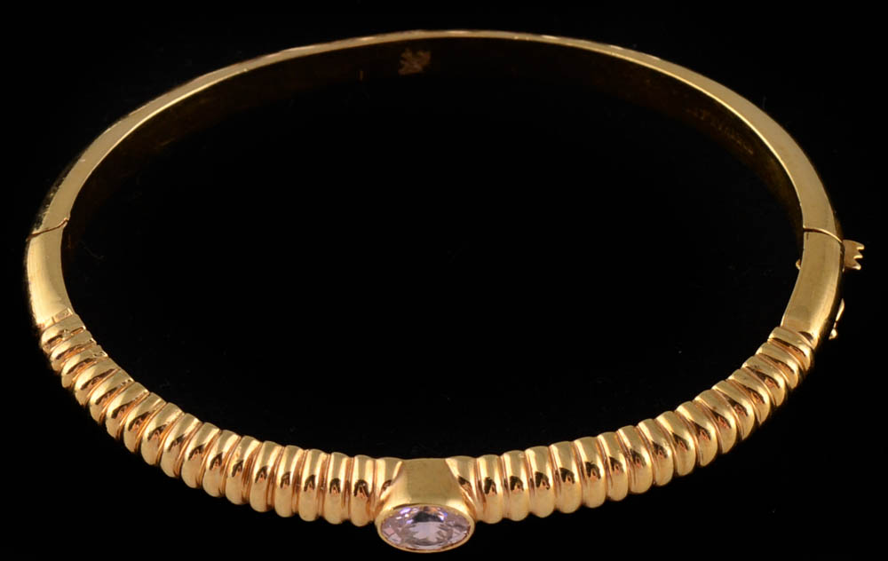 Group of Five Silver Bracelets