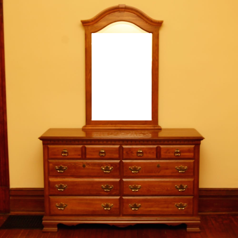 Kincaid Oak Chippendale Style Dresser