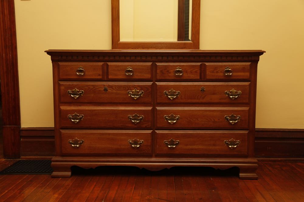 Kincaid Oak Chippendale Style Dresser