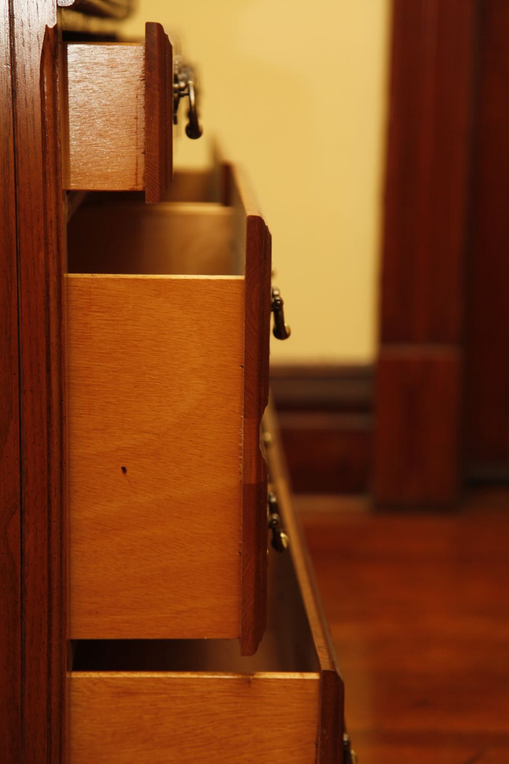 Kincaid Oak Chippendale Style Dresser