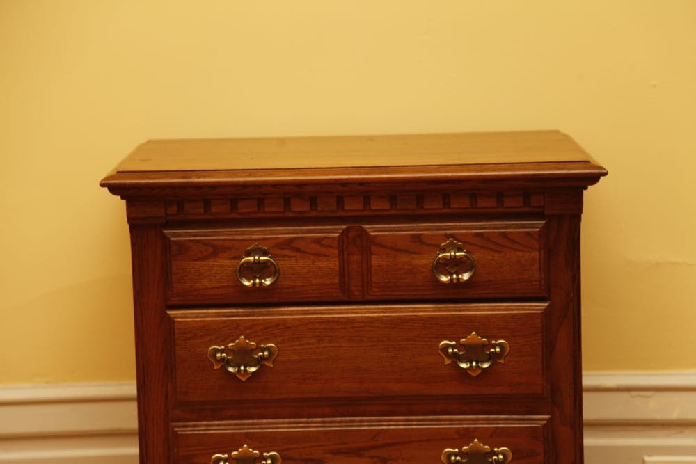 Kincaid Oak Chippendale Style Nightstand Everything But The House