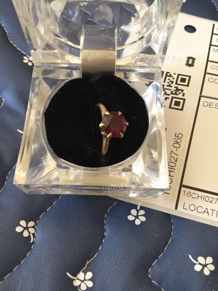 Ring With Purple Gem