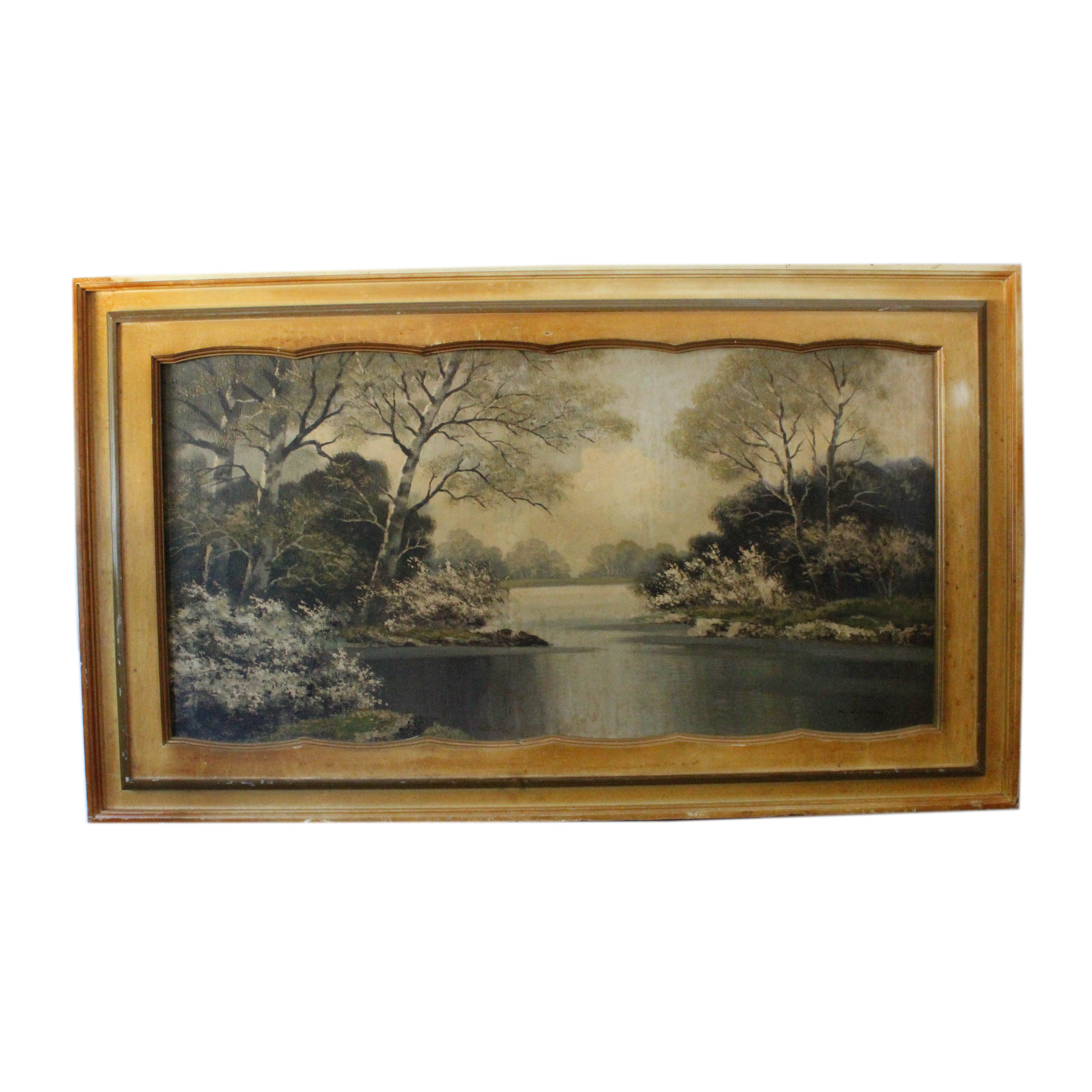 Signed, Original Oil on Canvas Landscape by Paul Kujal