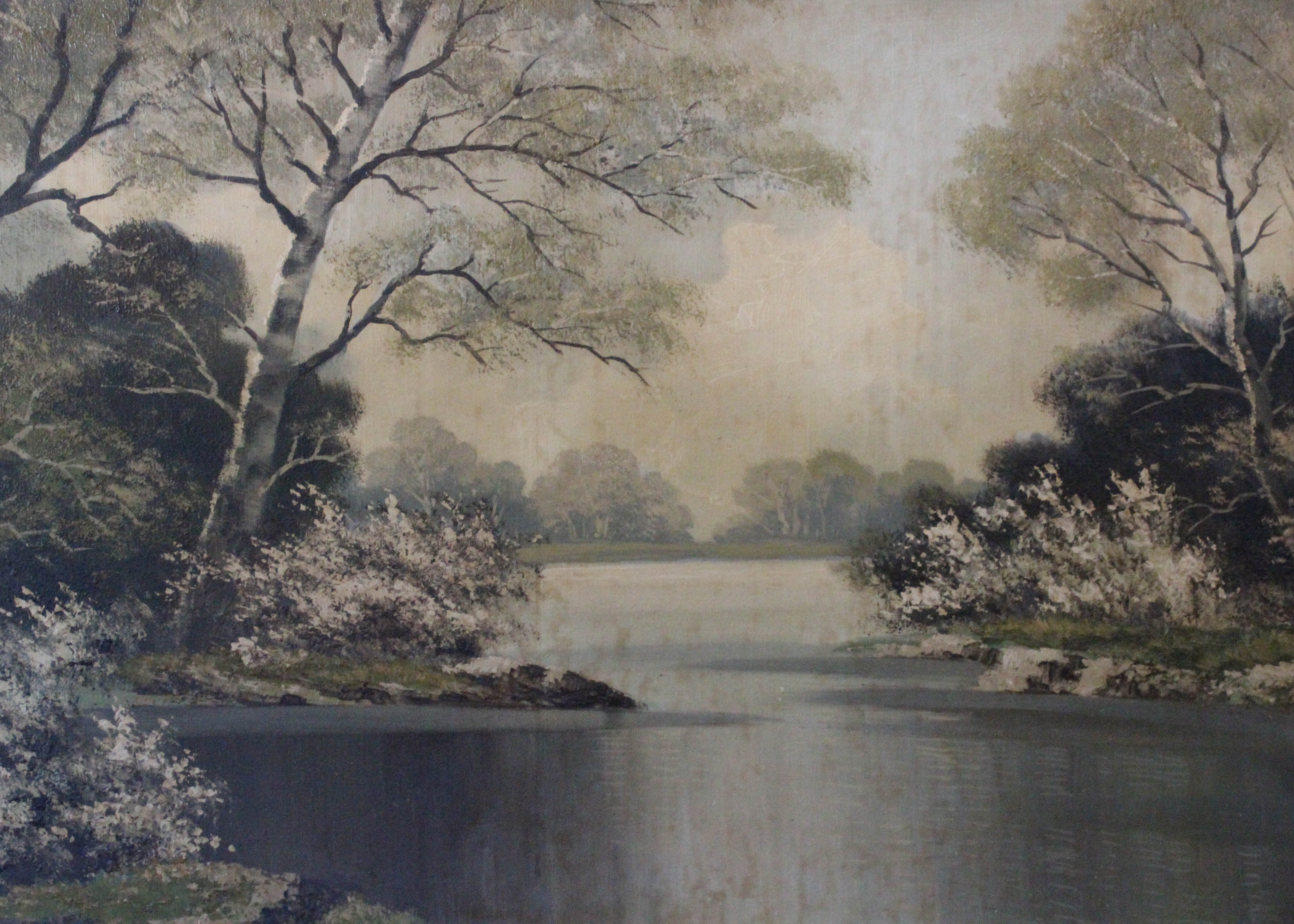 Signed, Original Oil on Canvas Landscape by Paul Kujal