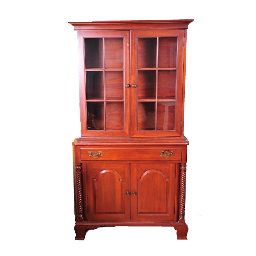 Vintage Willett Cherry China Cabinet
