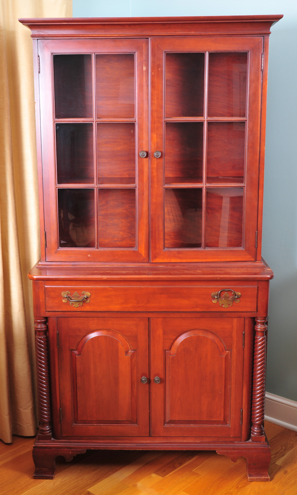Vintage Willett Cherry China Cabinet